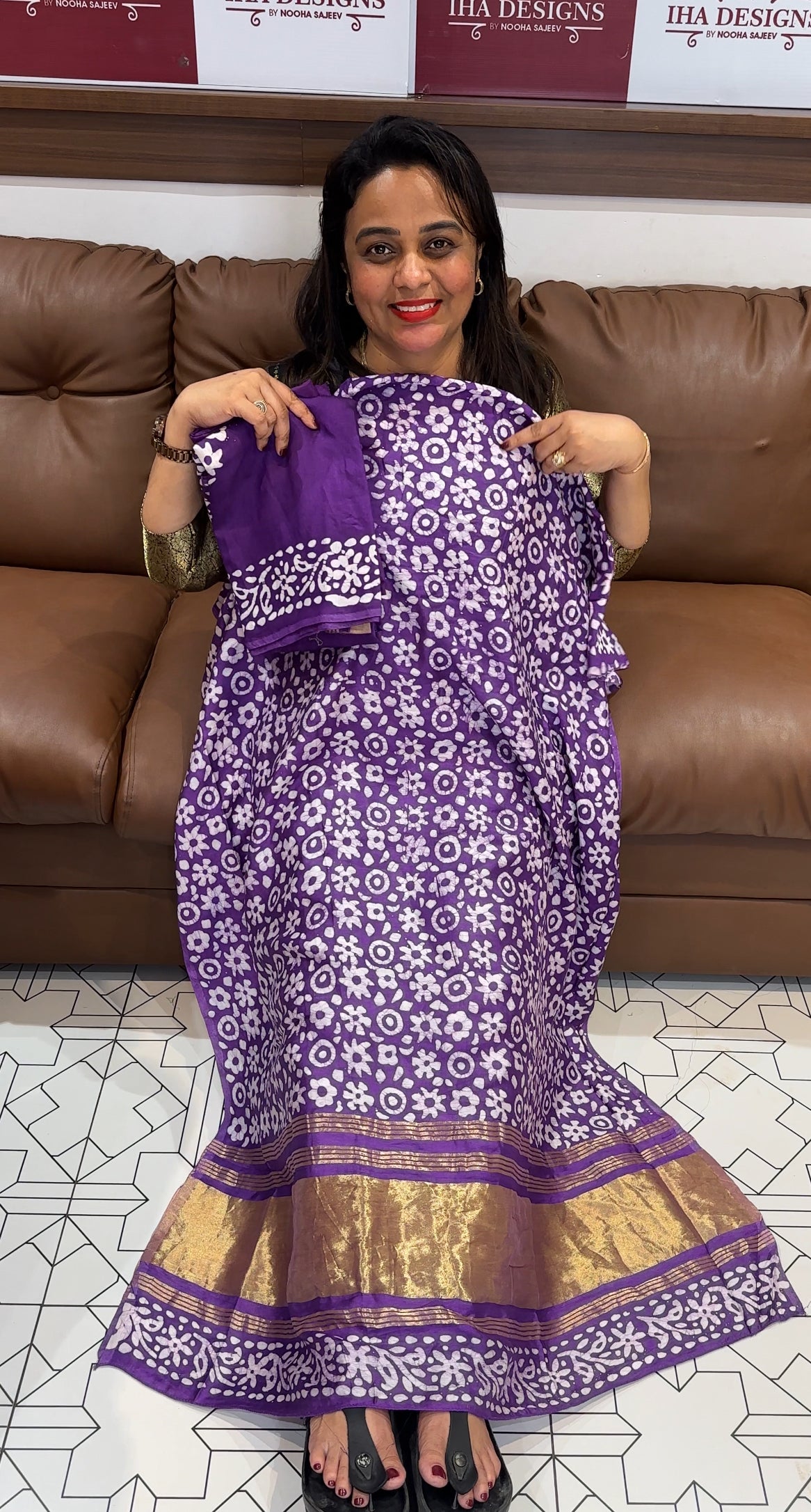 BATIK PRINTED UNSTITCHED SALWAR SUITS - IHA 25661