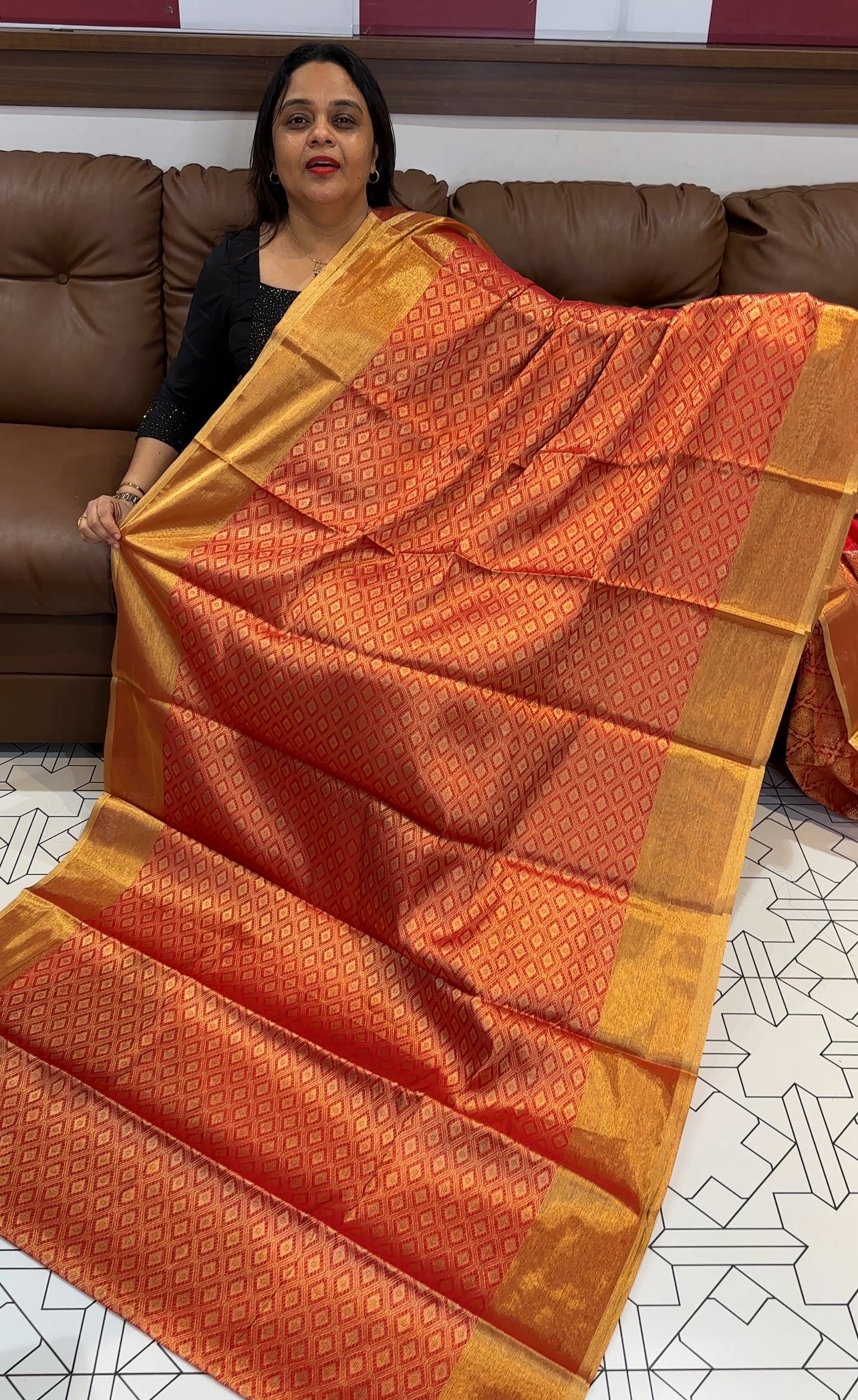 SEMI KATAN SAREE - IHA 22204