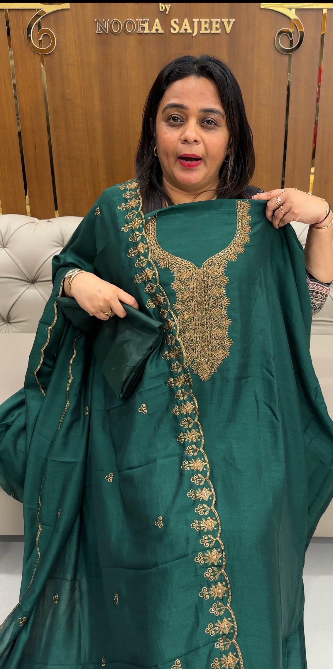 SEMI RAW SILK UNSTITCHED SALWAR SUITS - IHA 25970