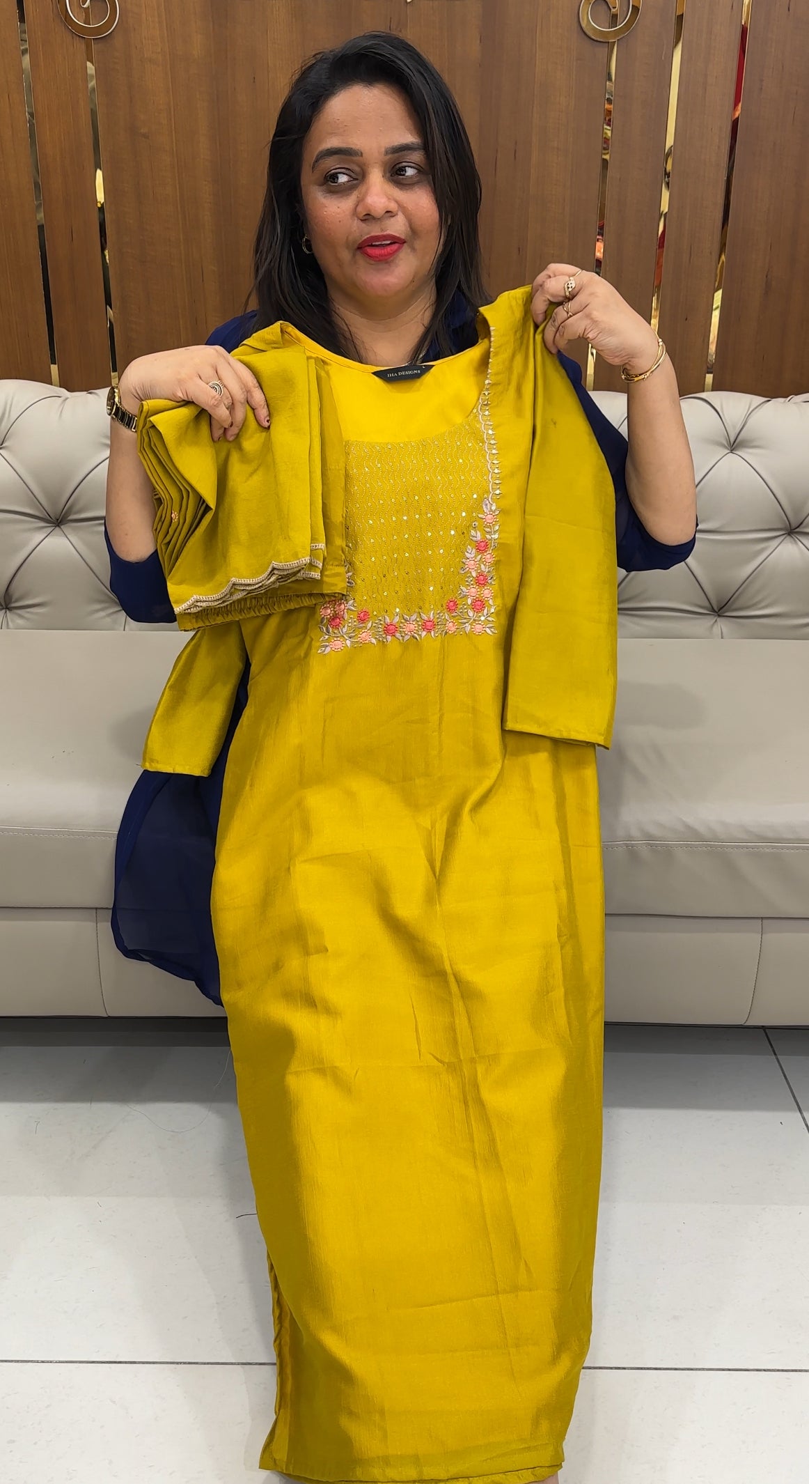READY TO WEAR TOP, BOTTOM AND DUPATTA - IHA 25878