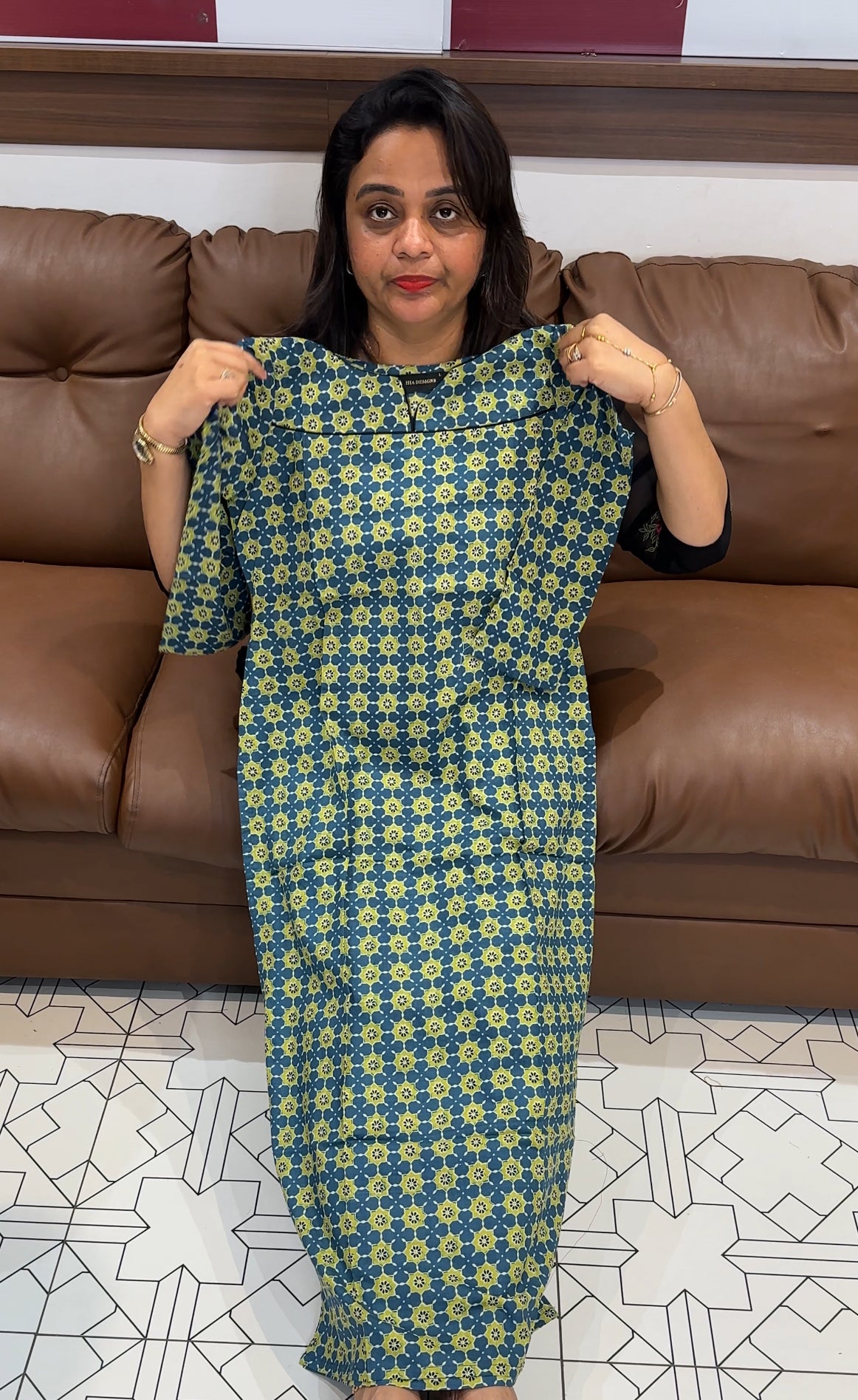COTTON AJRAKH TOPS - IHA 24860