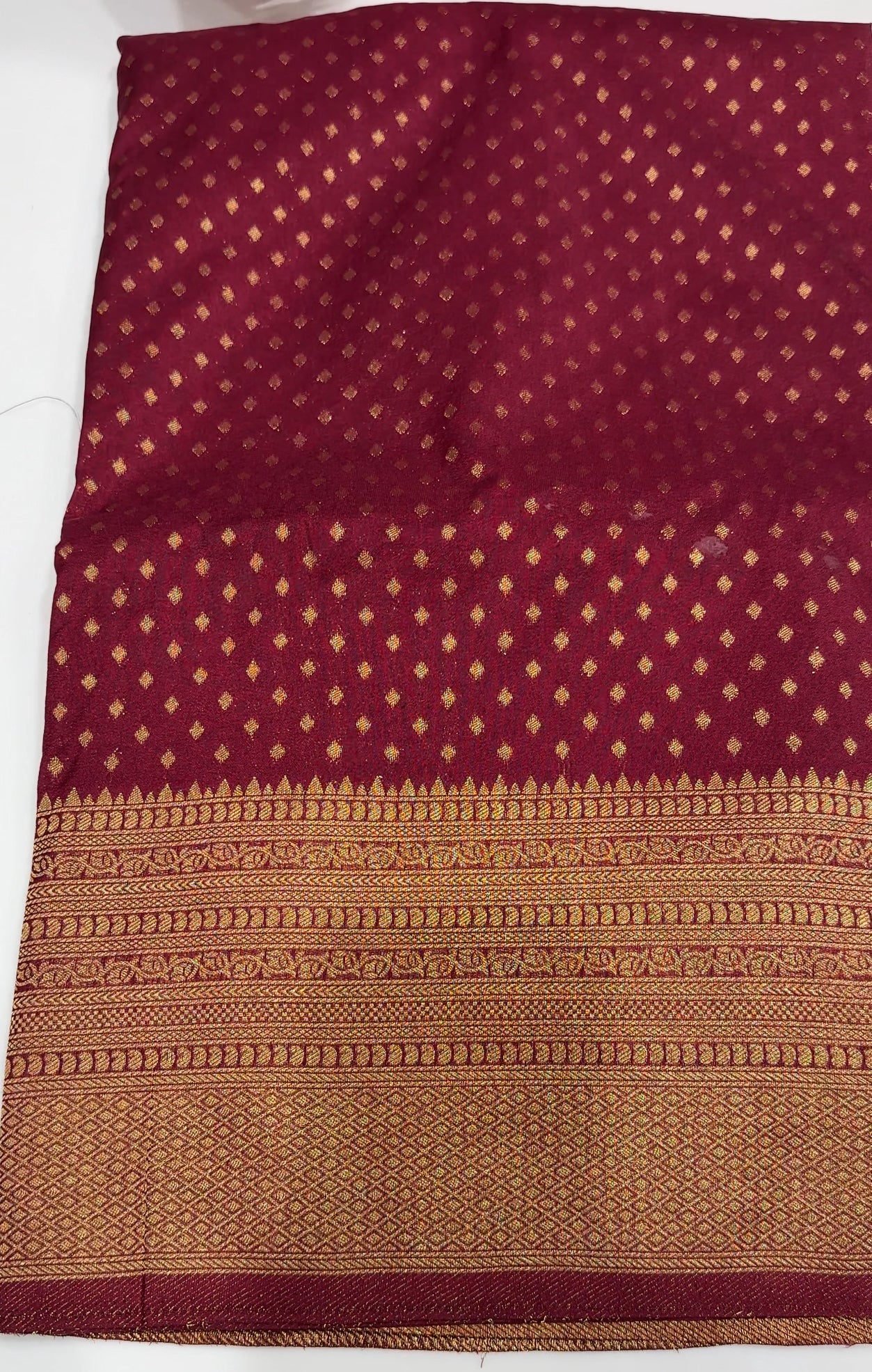 SEMI BANARASI SAREES - IHA 27402