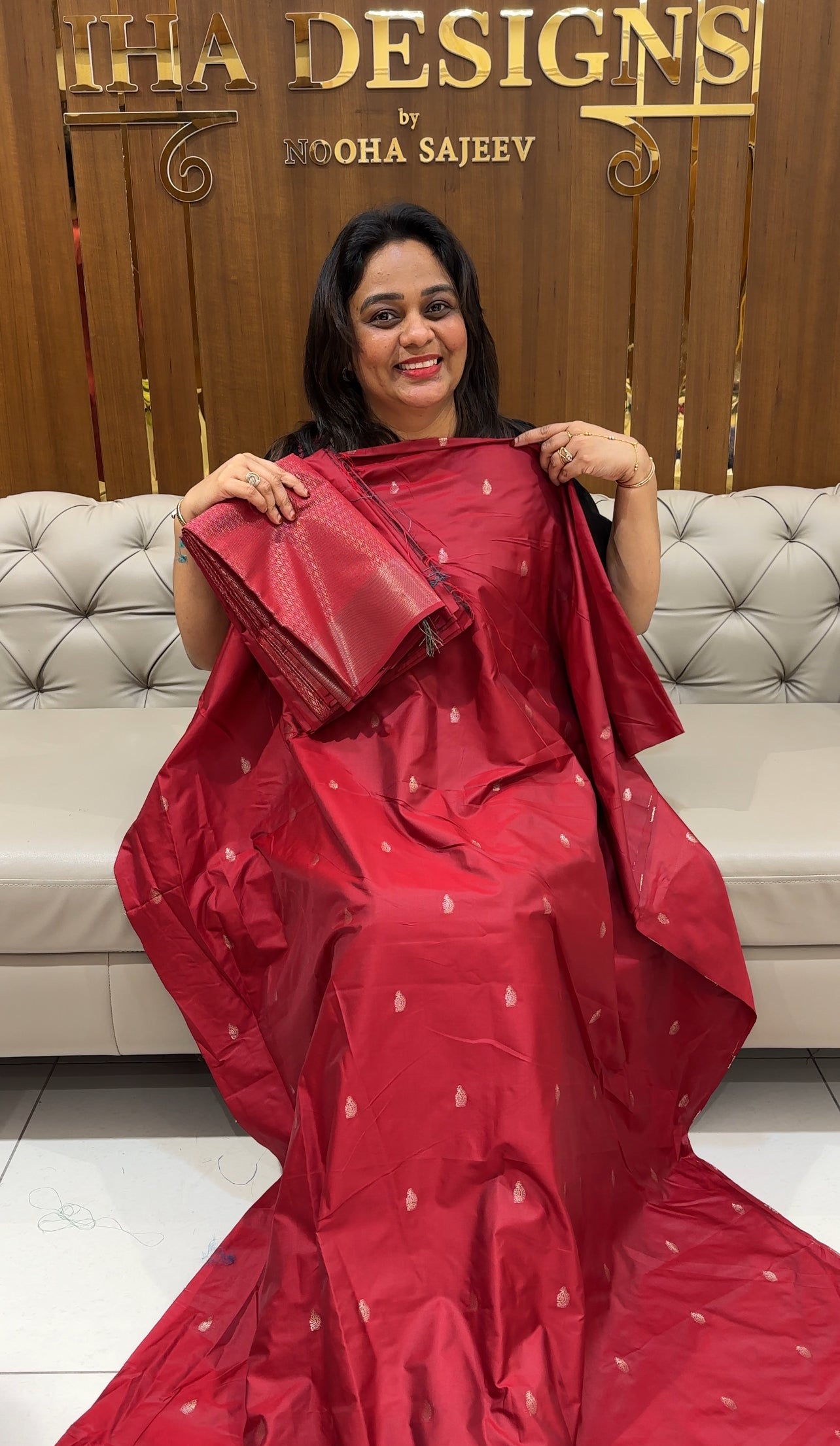 SEMI SILK UNSTITCHED SALWAR SUITS - IHA 25425