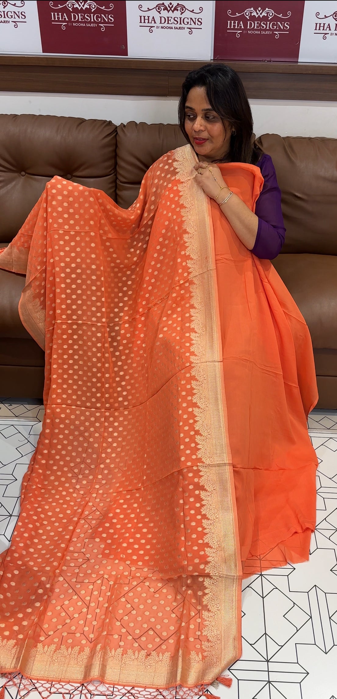 BANARASI UNSTITCHED SALWAR SUITS - IHA 24666