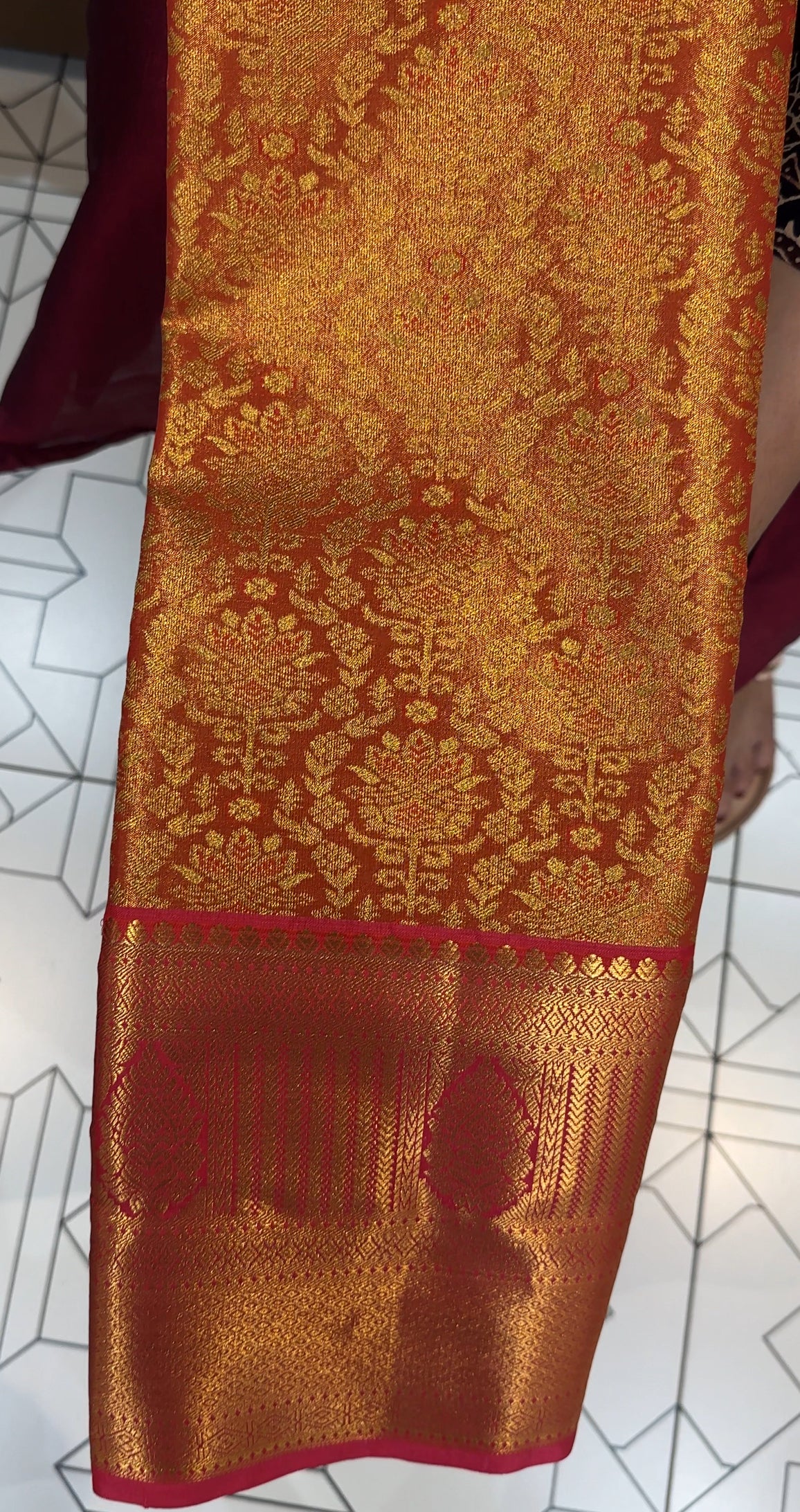 SEMI TISSUE KANCHIPURAM SAREES - IHA 27858
