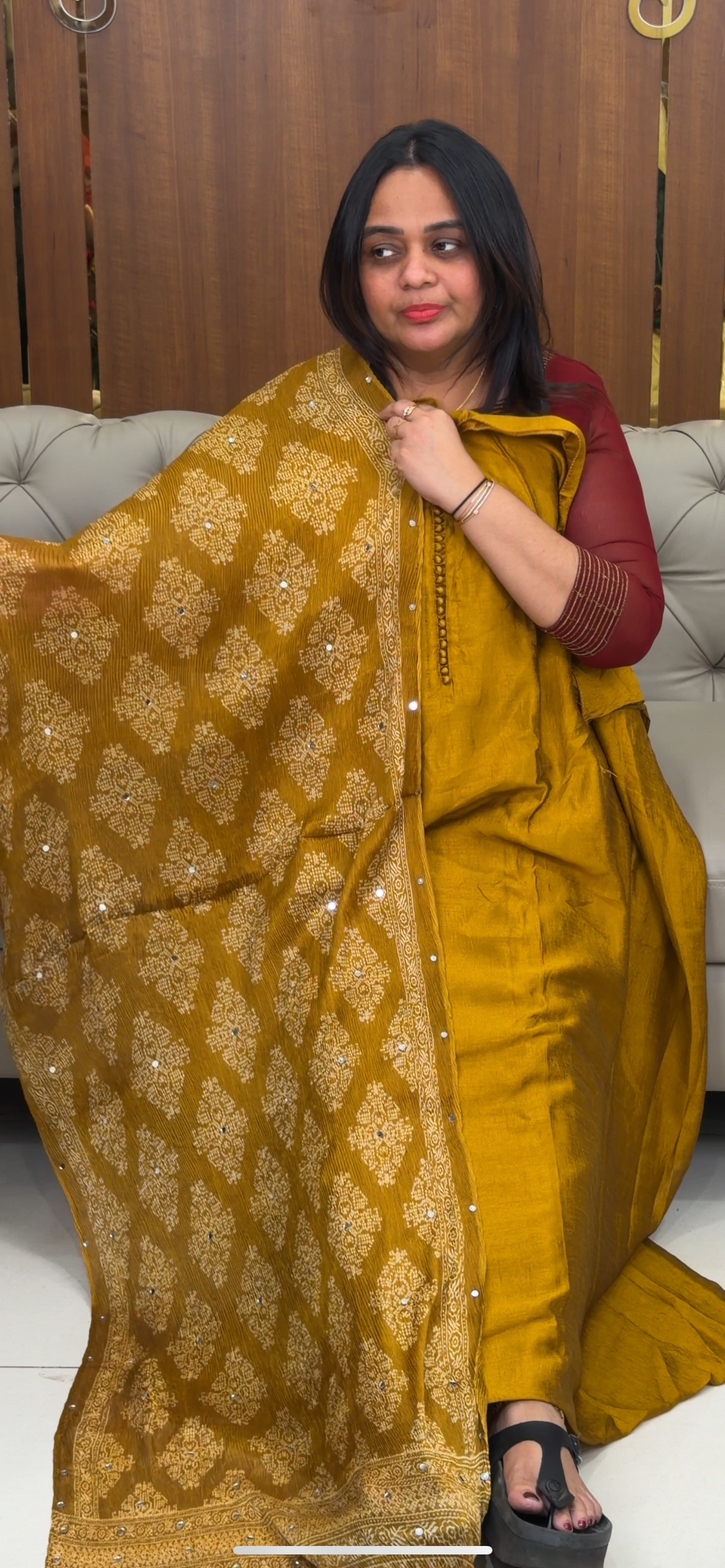 FORWARD SEMI RAW SILK UNSTITCHED SALWR SUITS - IHA 28906