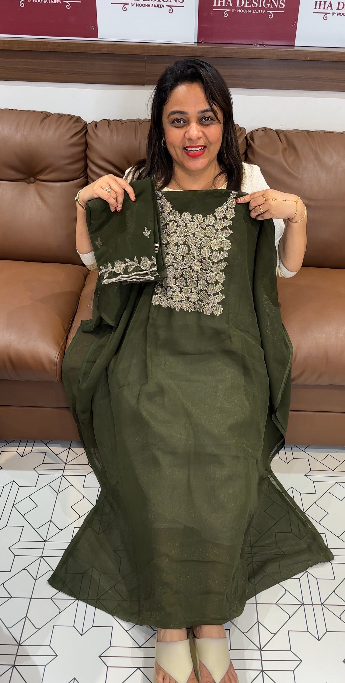 CHIFFON UNSTITCHED SALWAR SUITS - IHA 24692