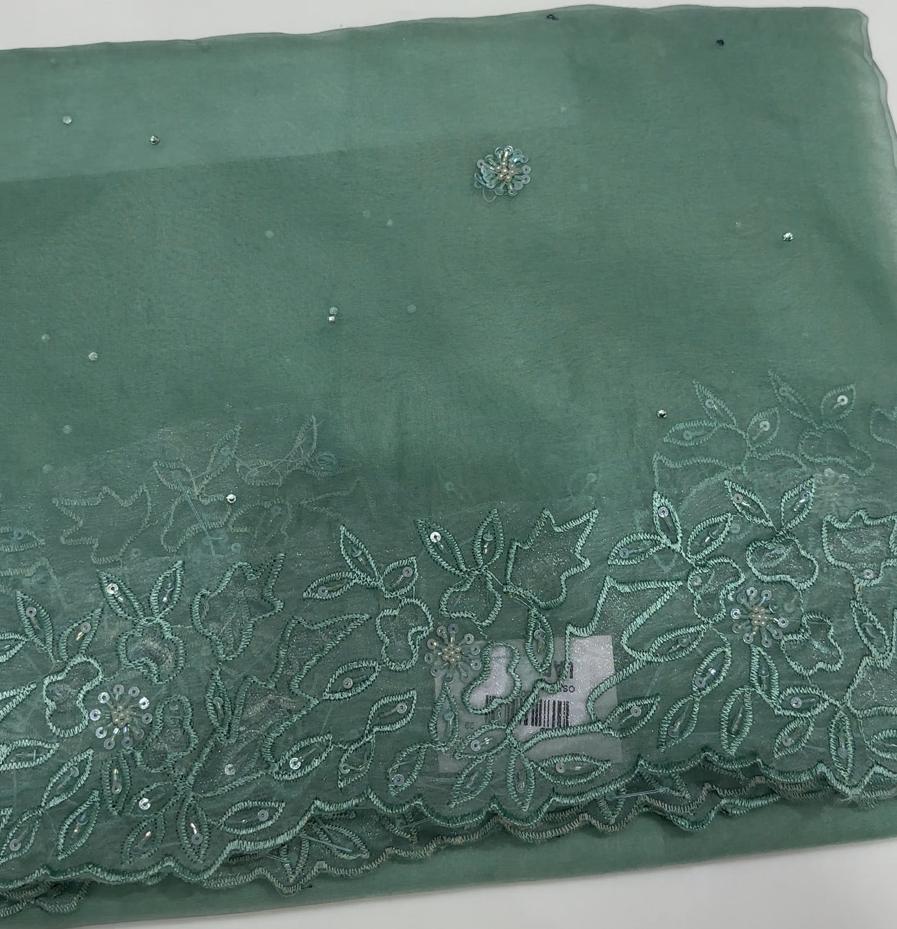 NYLON ORGANZA SAREES - IHA 27377