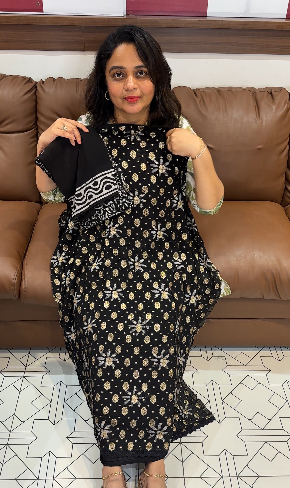 BATIK PRINTED UNSTITCHED SALWAR SUITS - IHA 26315