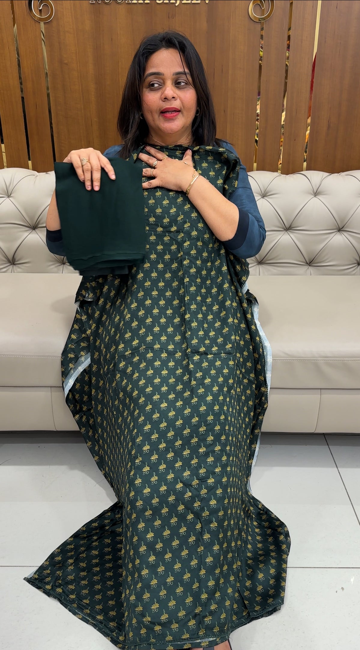 MODAL SILK UNSTITCHED SALWAR SUITS - IHA 25944