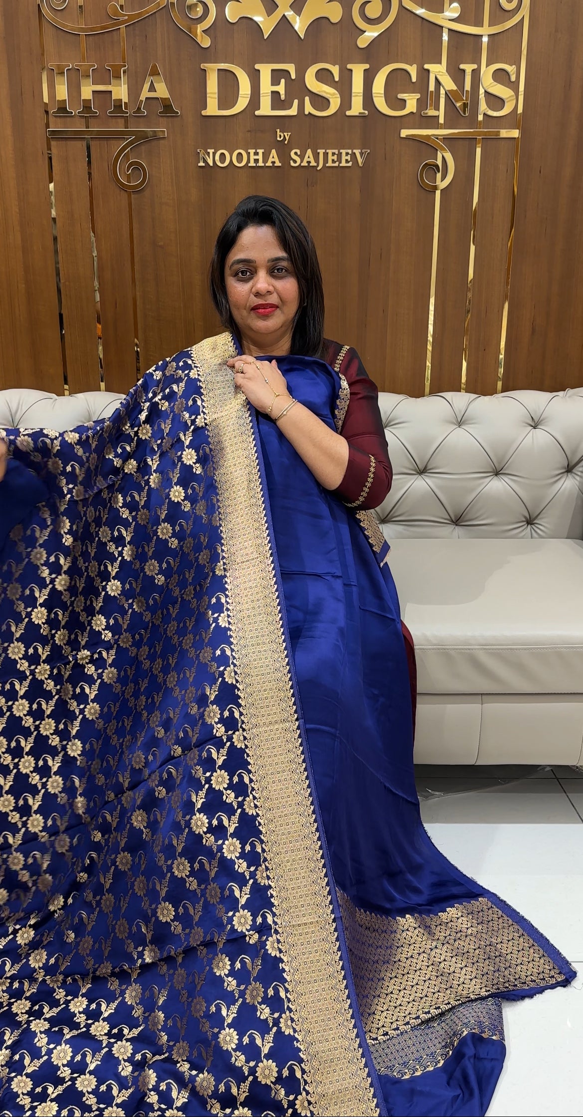 BANARASI UNSTITCHED SALWAR SUITS- IHA 24614