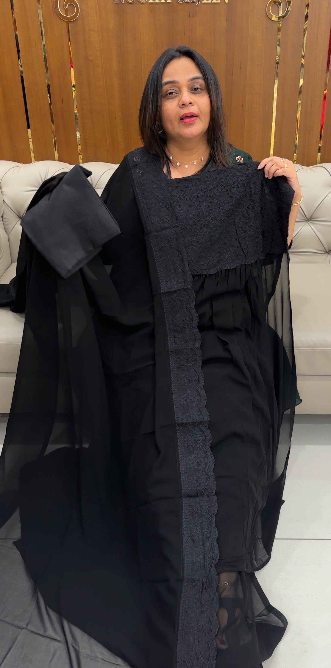 FAUX GEORGETTE UNSTITCHED SALWAR SUITS - IHA 28813