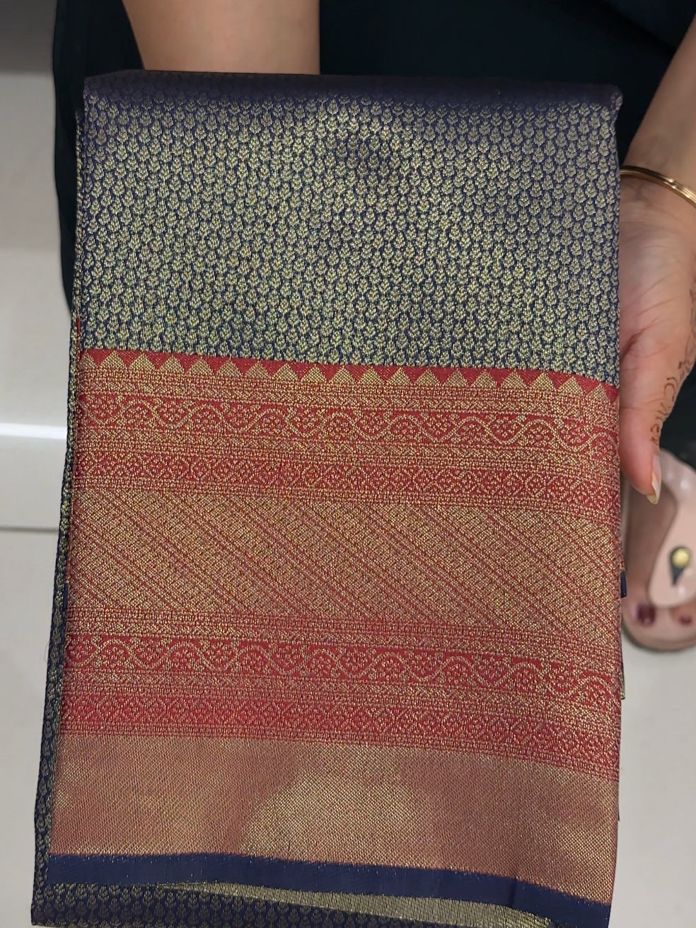 SEMI BROCADE SAREES - IHA 27430