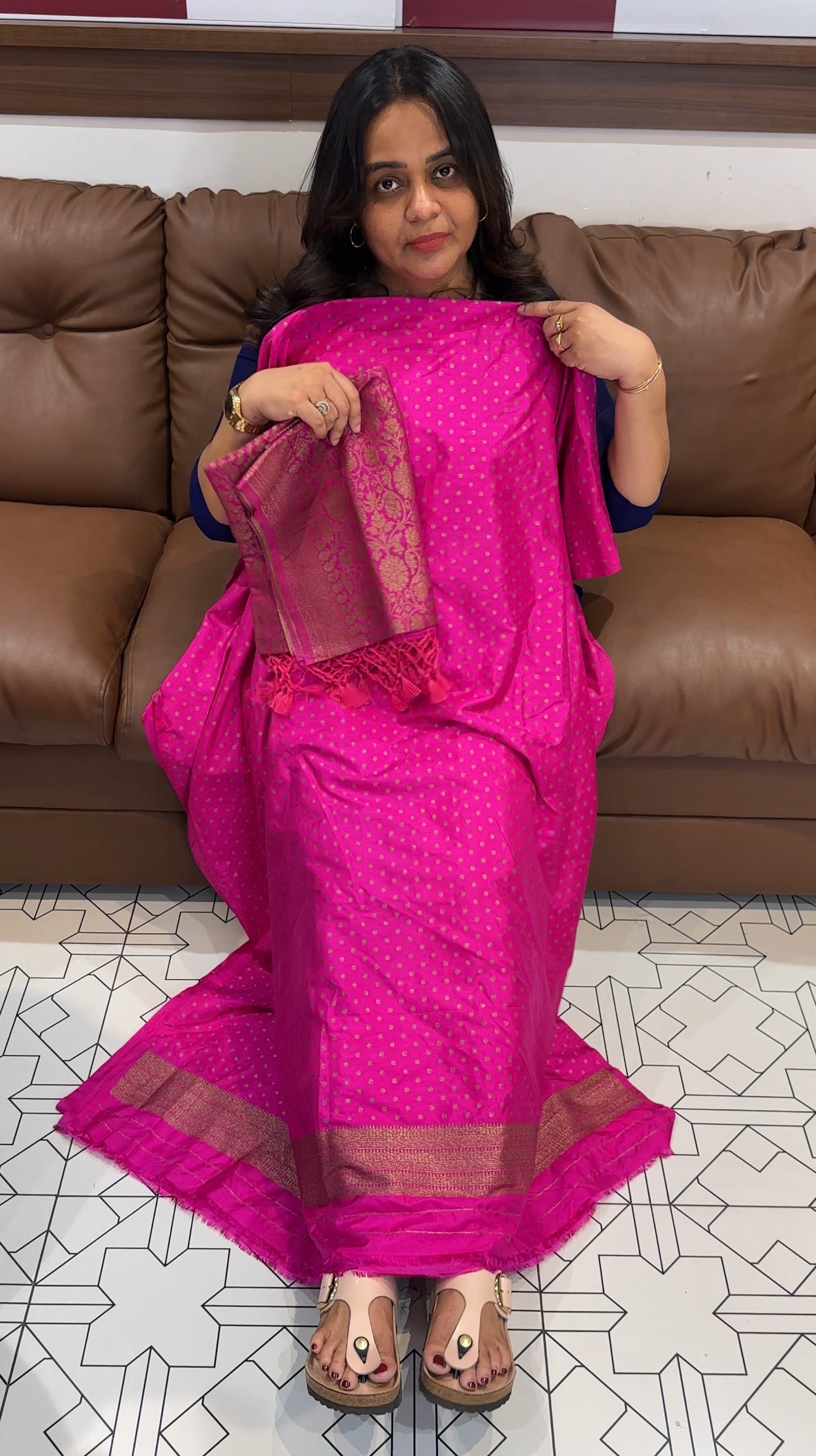 SEMI KATAN UNSTITCHED SALWAR SUITS  - IHA 28078