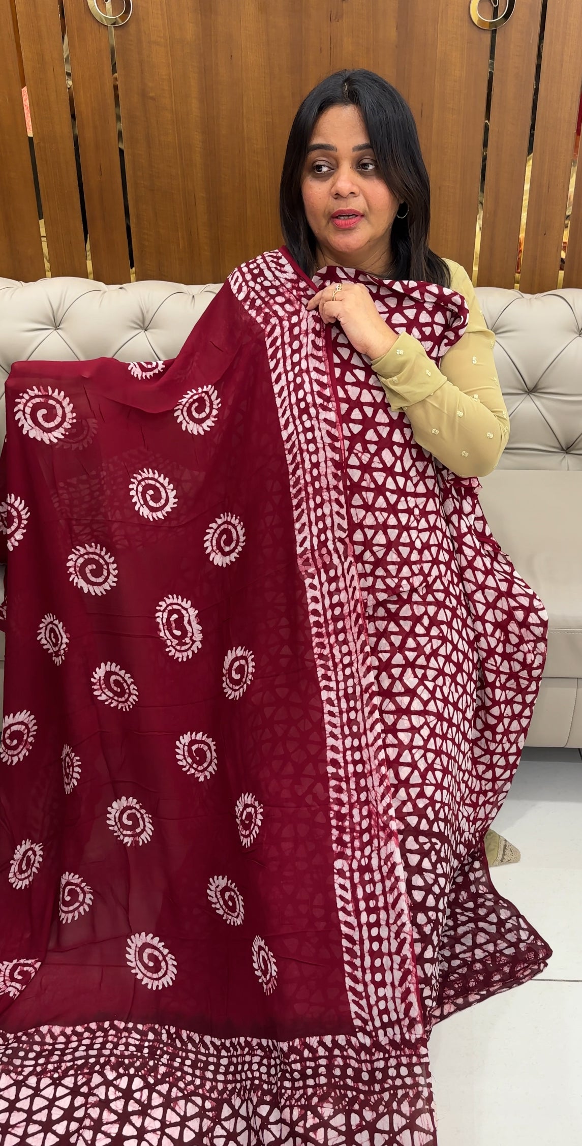 BATIK PRINTED UNSTITCHED SALWAR SUITS - IHA 27024