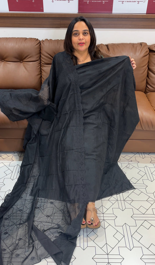 MALAAI CHAANDERI UNSTITCHED SALWAR SUIST - IHA 27673