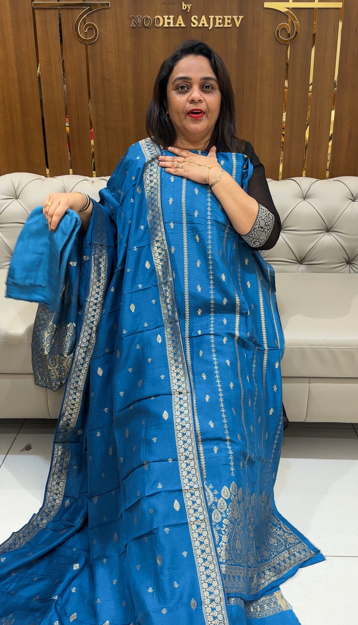 BANARASI UNSTITCHED SALWAR SUITS - IHA 24957