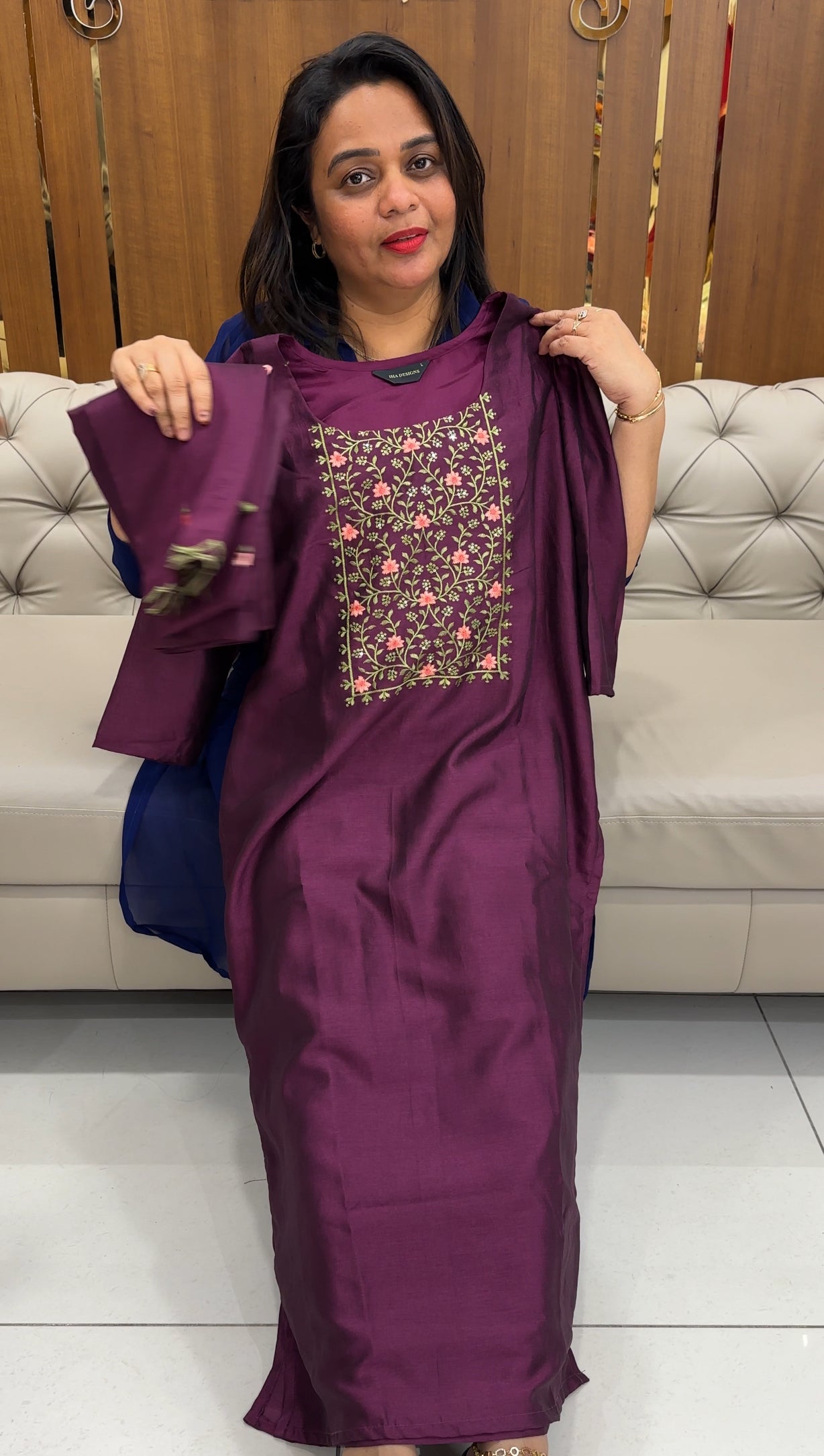 READY TO WEAR TOP, BOTTOM AND DUPATTA - IHA 25878