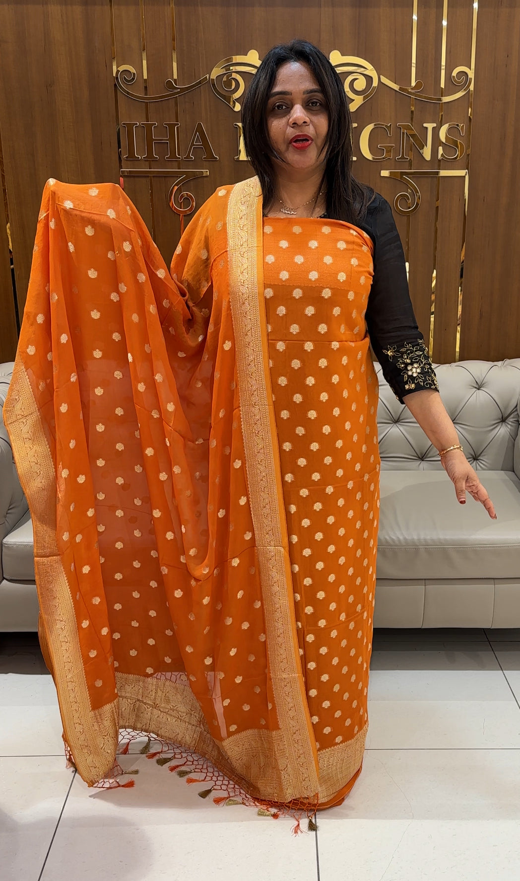 VISCOSE BANARASI UNSTITCHED SALWAR SUITS - IHA 24540