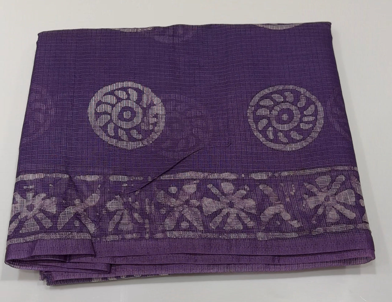 BATIK PRINTED SAREES - IHA 25110