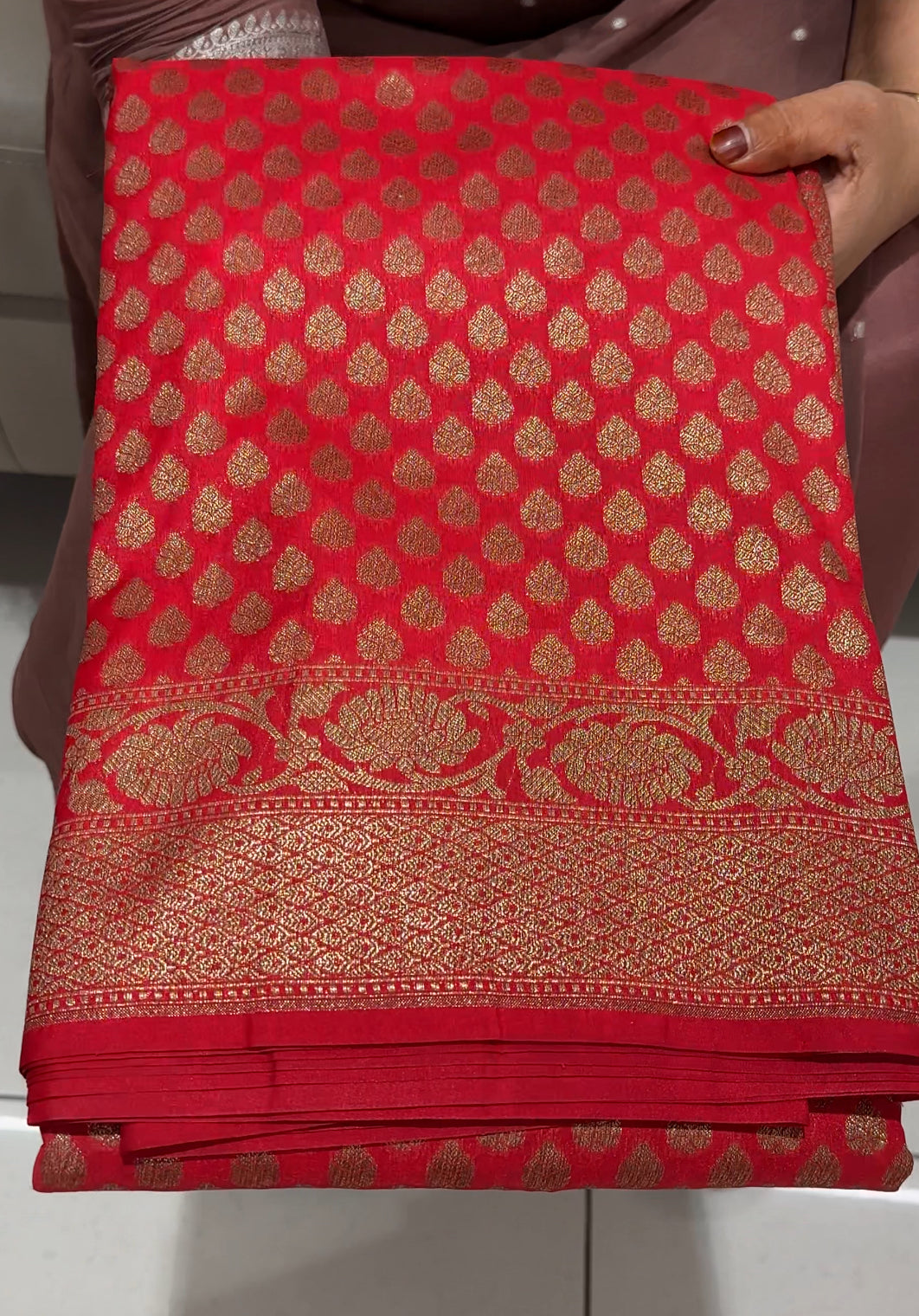 KATAN BANARASI SAREES - IHA 23909