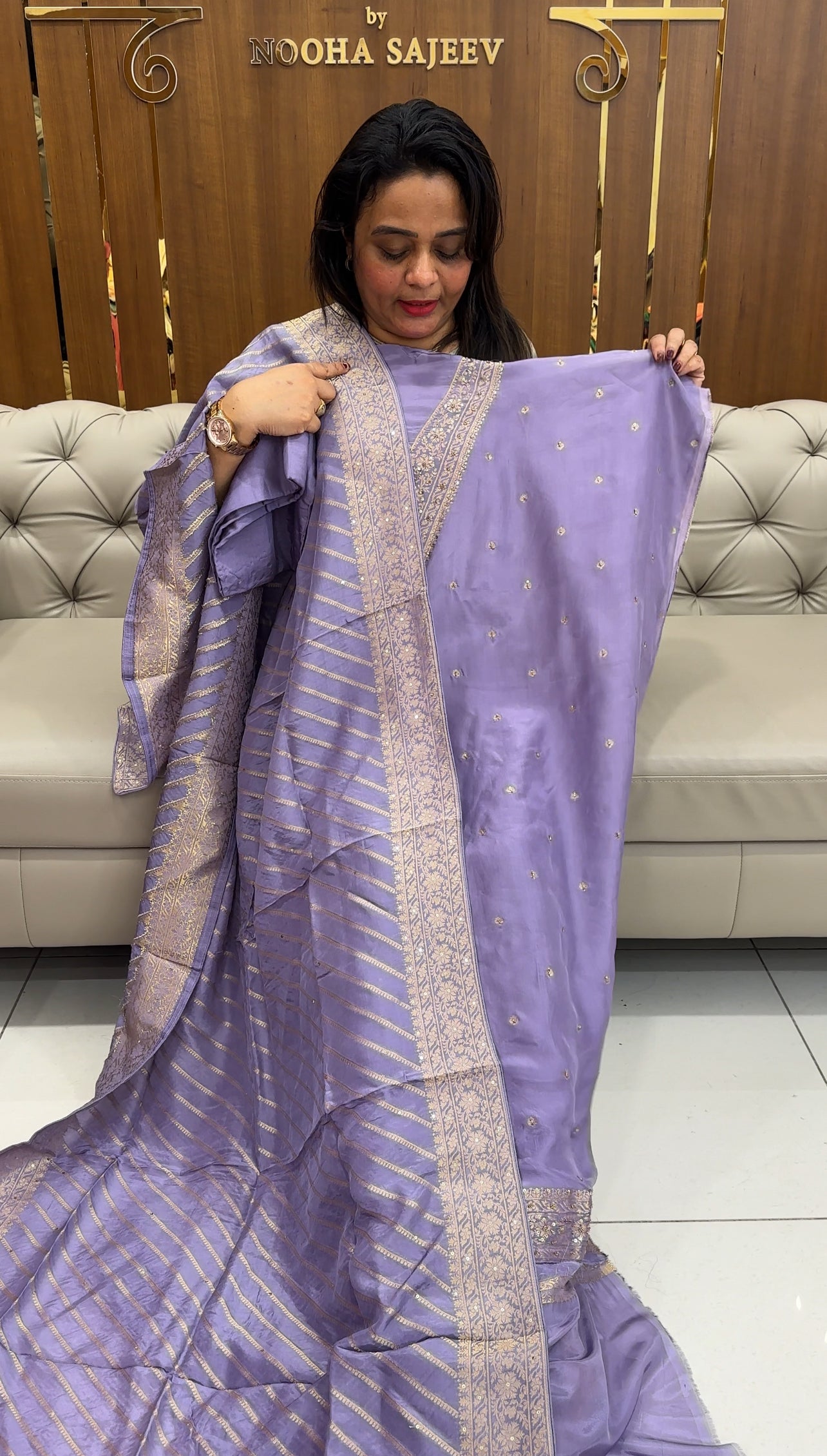 VISCOSE CRAPE UNSTITCHED SALWAR SUITS - IHA 25756