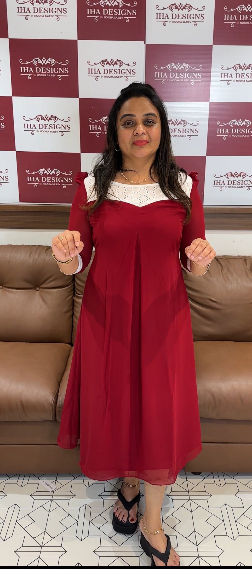 IHA'S IN-HOUSE DESIGNER FROCKS - IHA 27833