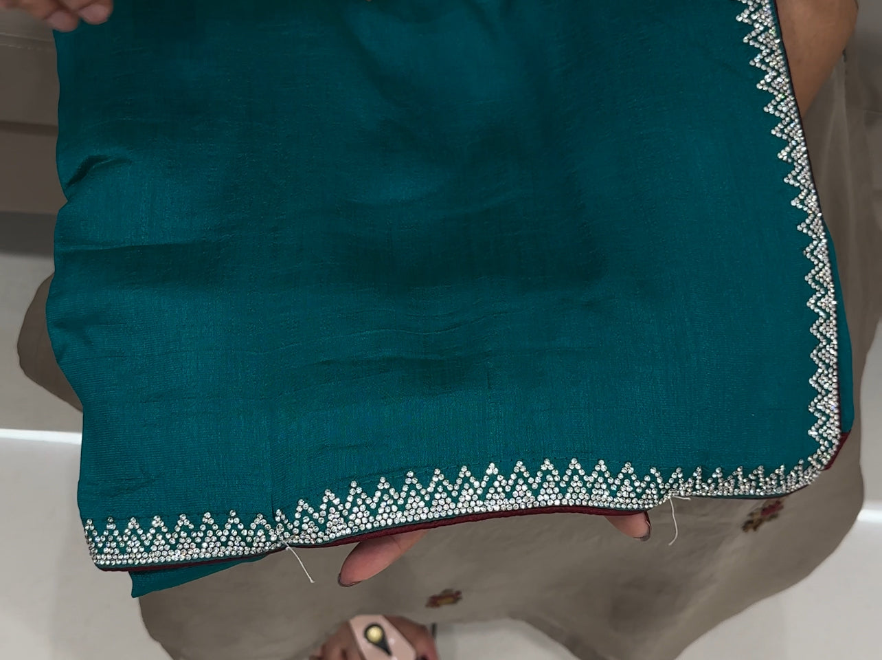SEMI RAW SILK SAREES - IHA 27036