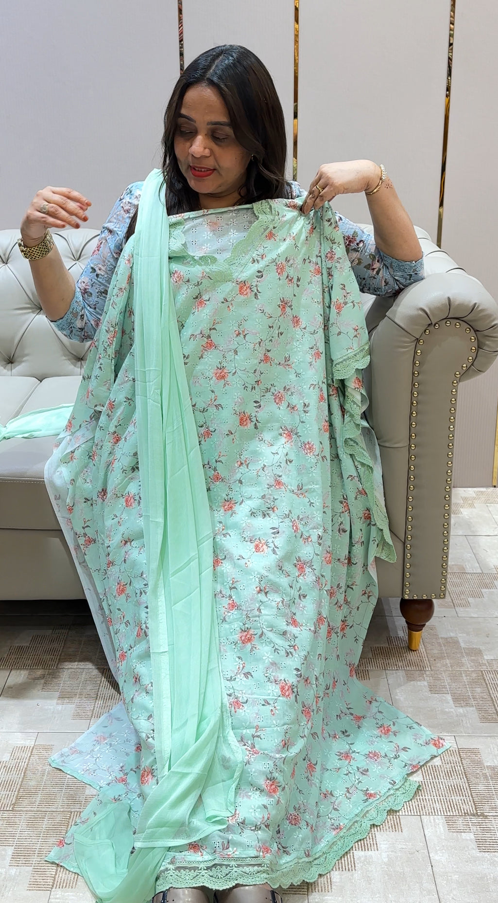 COTTON HAKOBA UNSTITCHED SALWAR SUITS - IHA 22201