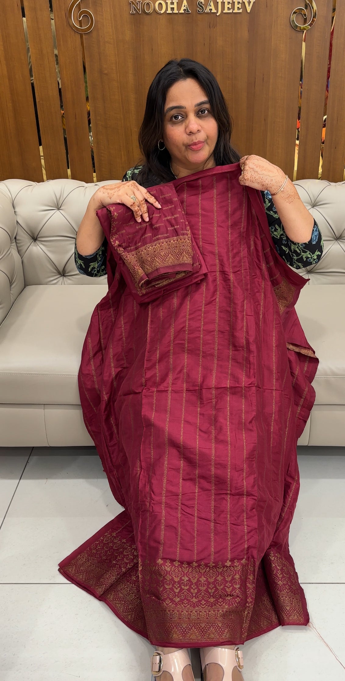 SEMI BANARASI UNSTITCHED SALWAR SUITS - IHA 27420
