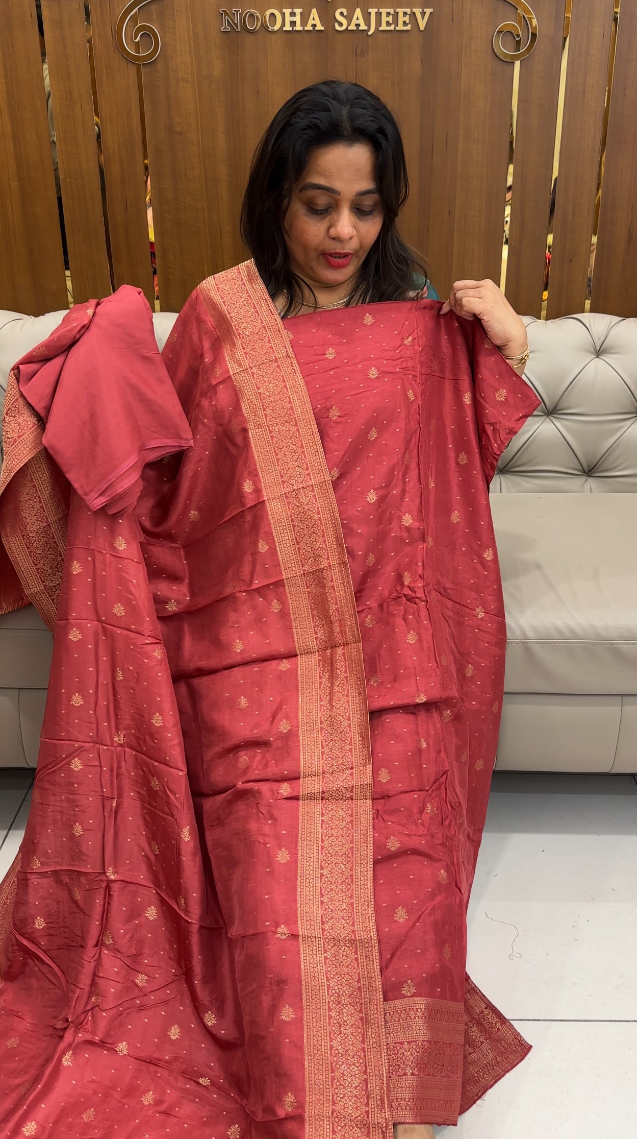 BANARASI UNSTITCHED SALWAR SUITS - IHA 25738