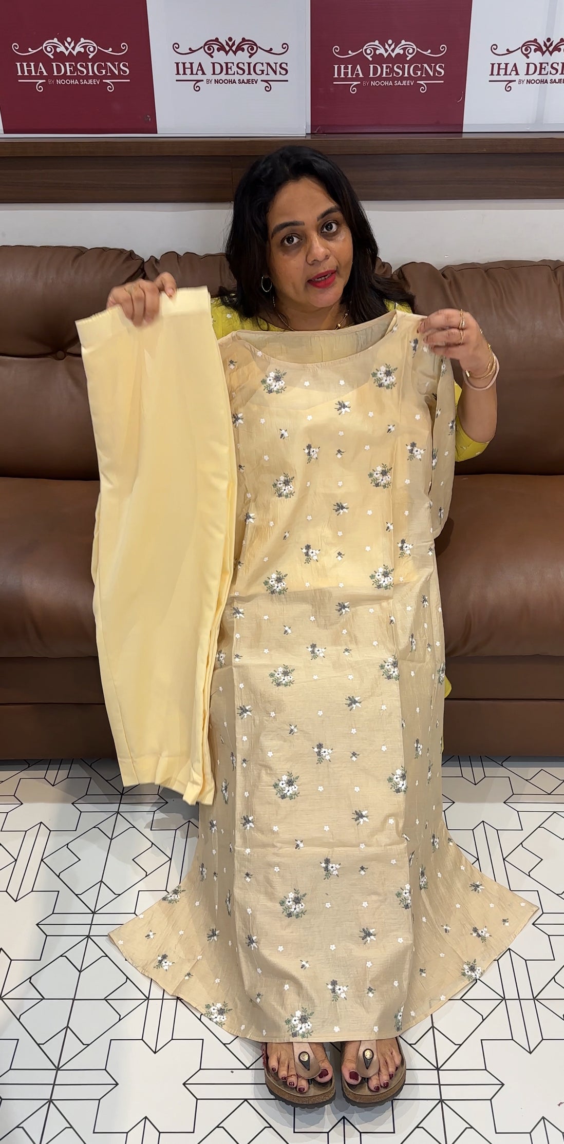 IHA'S IN-HOUSE MALAI CHANDERI CO-ORDS SETS - IHA 26322