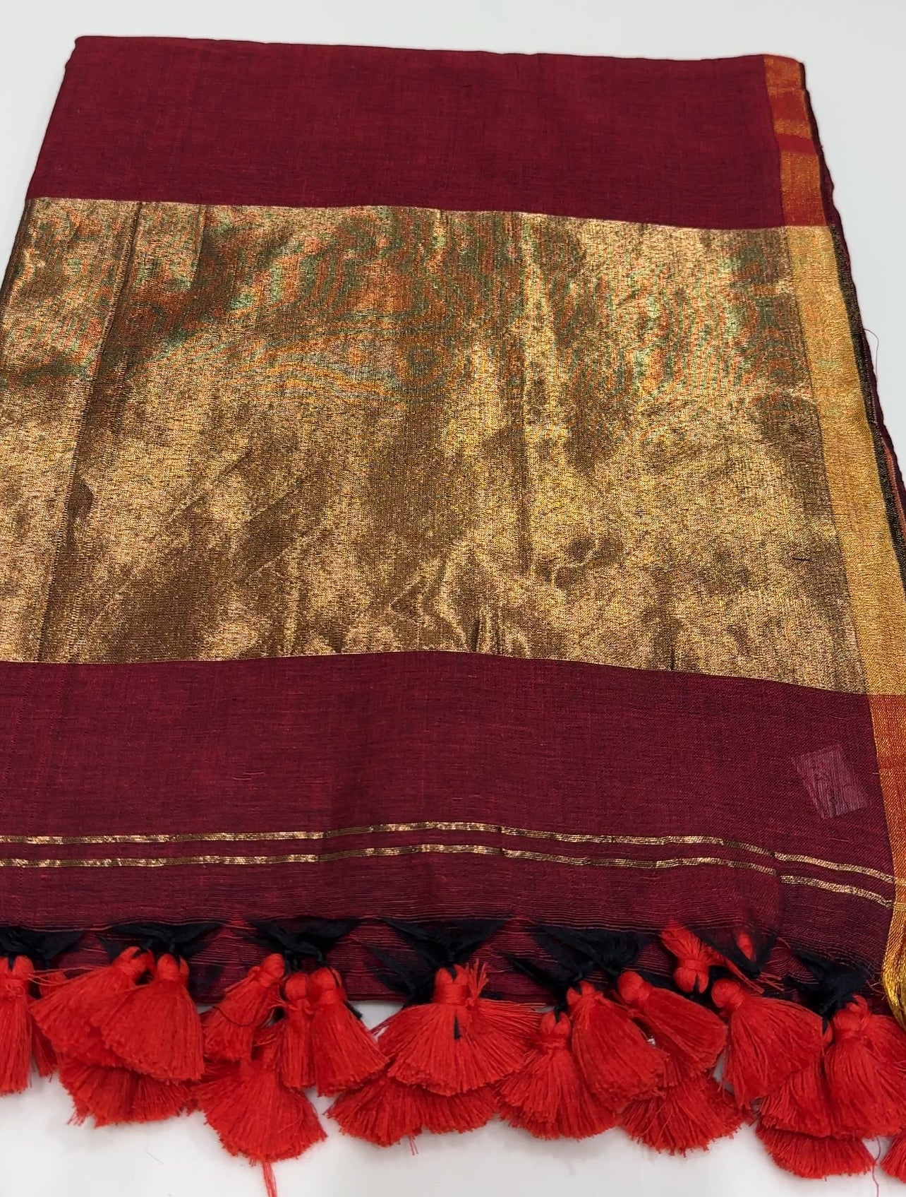 KHADDI COTTON SAREE - IHA 22153