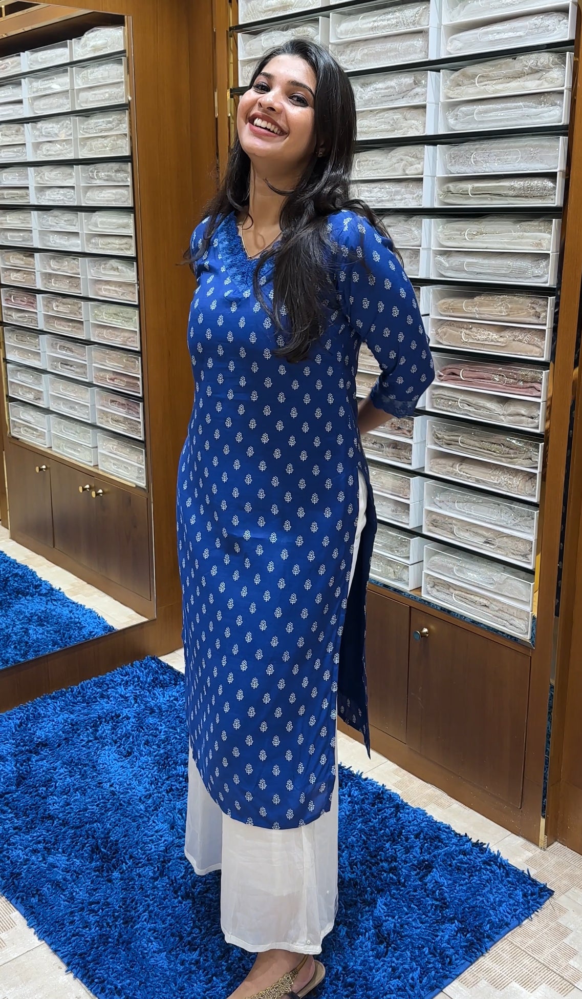 PRINTED MUSLIN TOPS - IHA 25116
