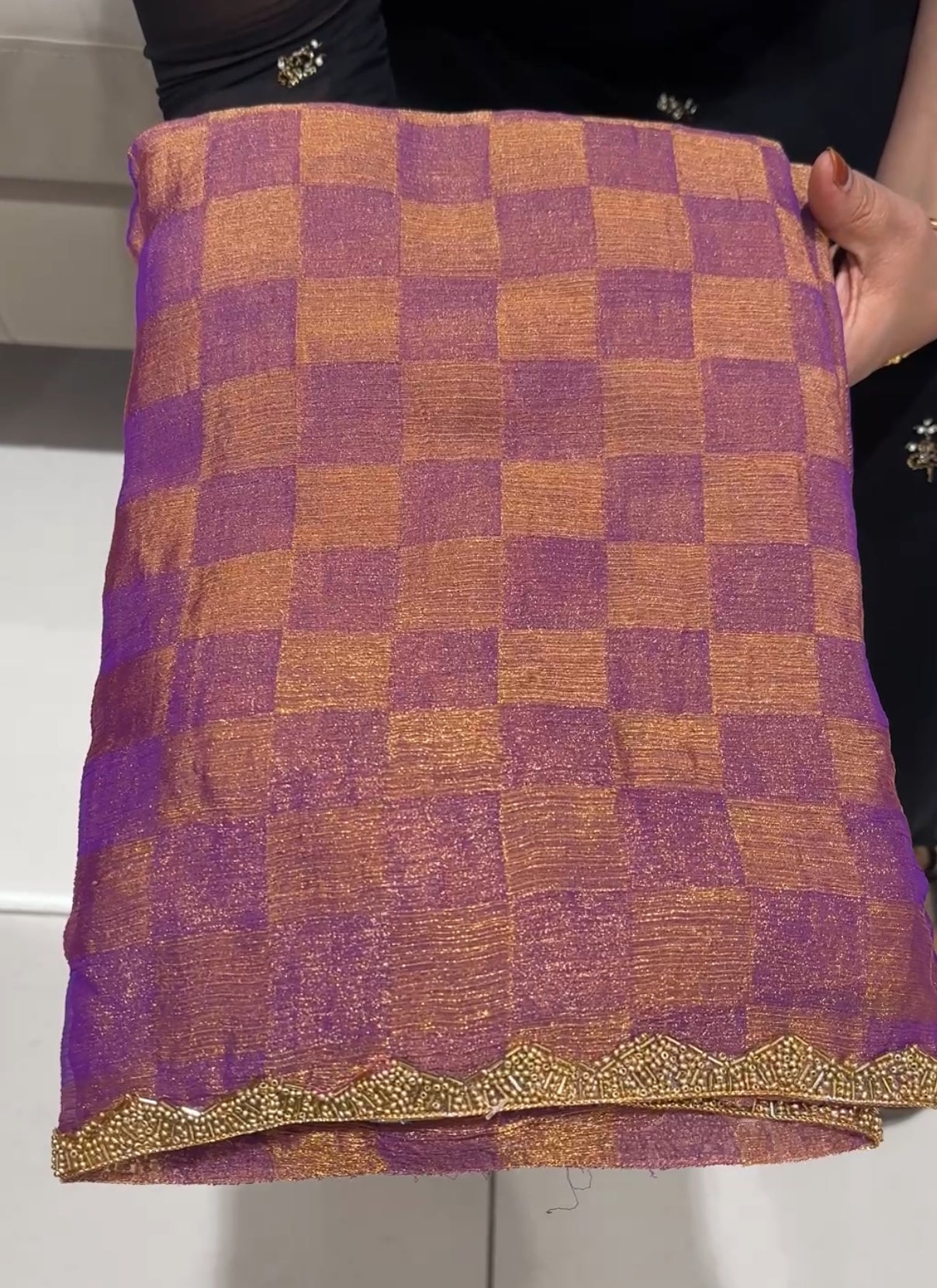 HAND WORKED GEORGETTE SAREES - IHA 24349