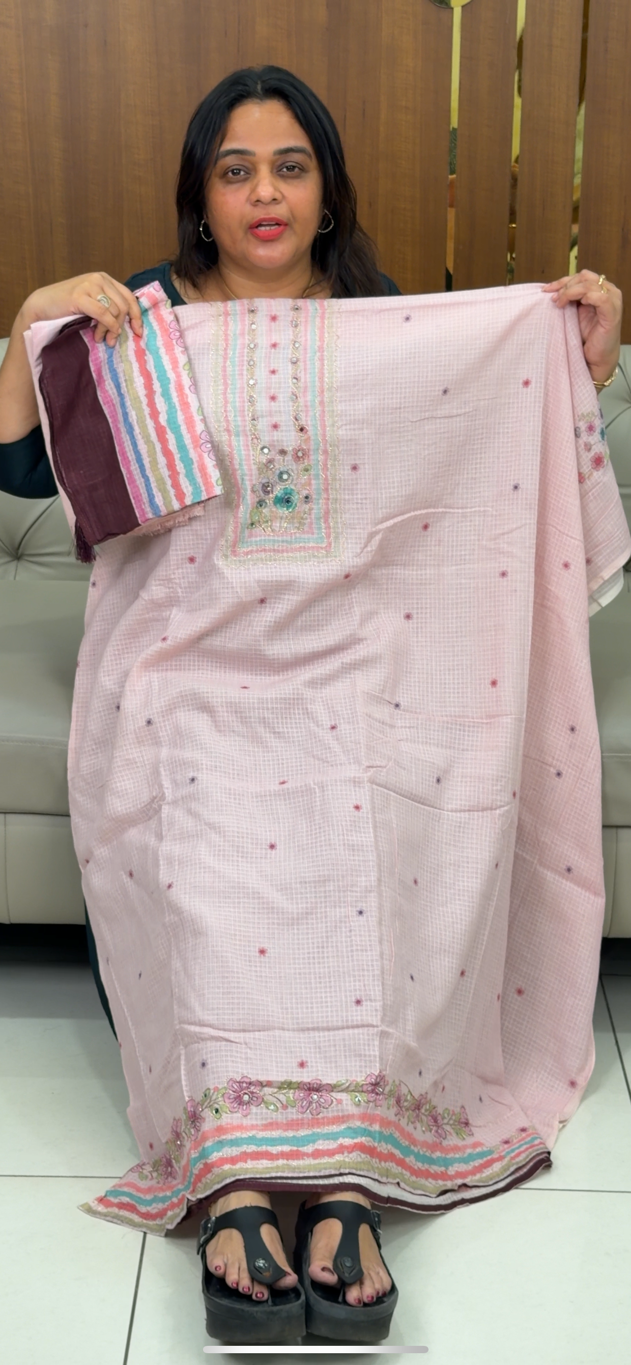 KOTA COTTON UNSTITCHED SALWAR SUITS - IHA 28935