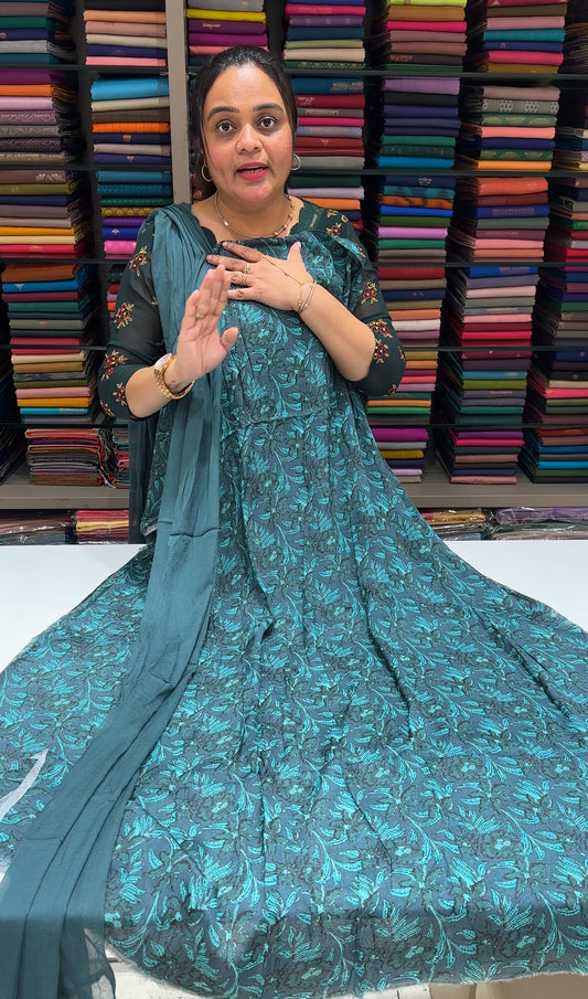 PLATINUM CHIFFON UNSTITCHED SALWAR SUITS - IHA 26850