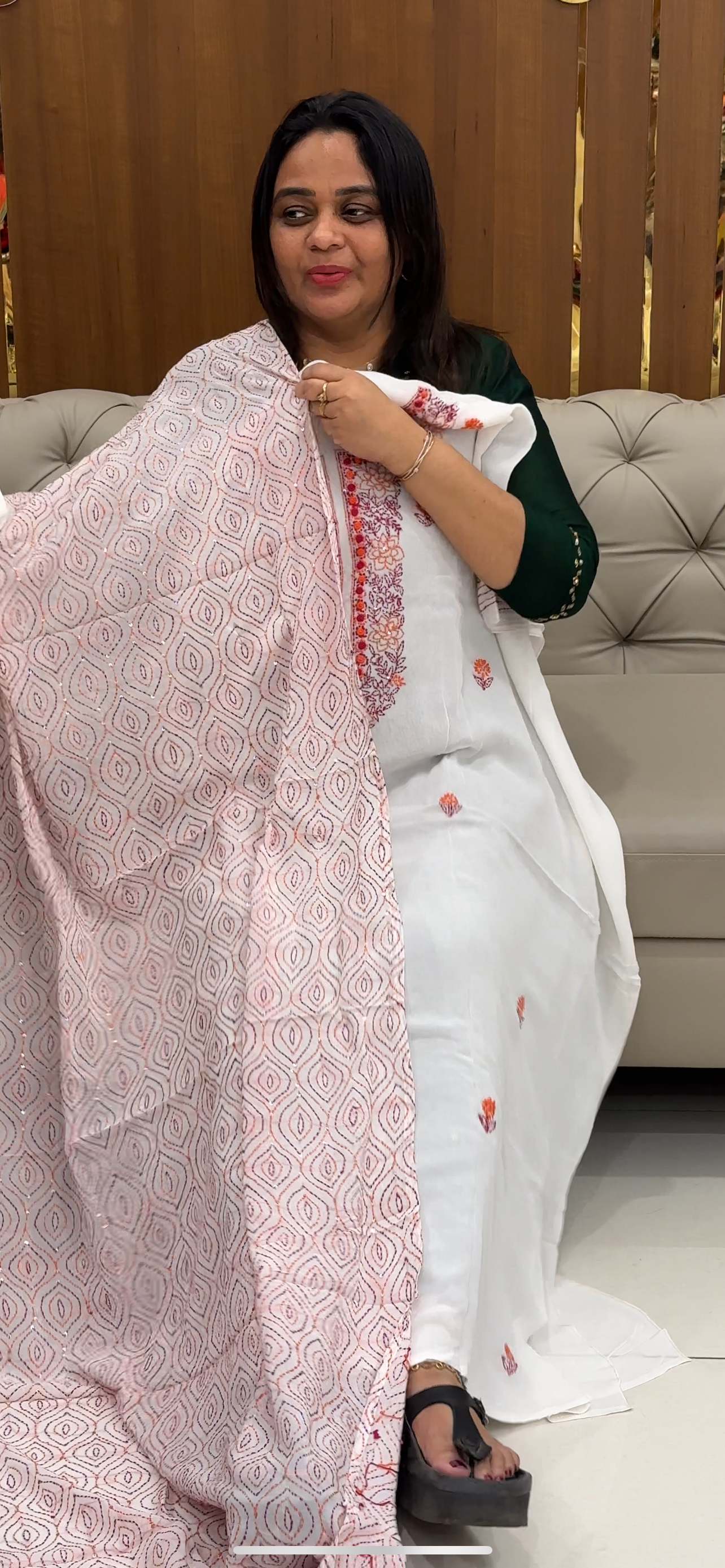 DESIGNER UNSTITCHED SALWAR SUITS - IHA 28584