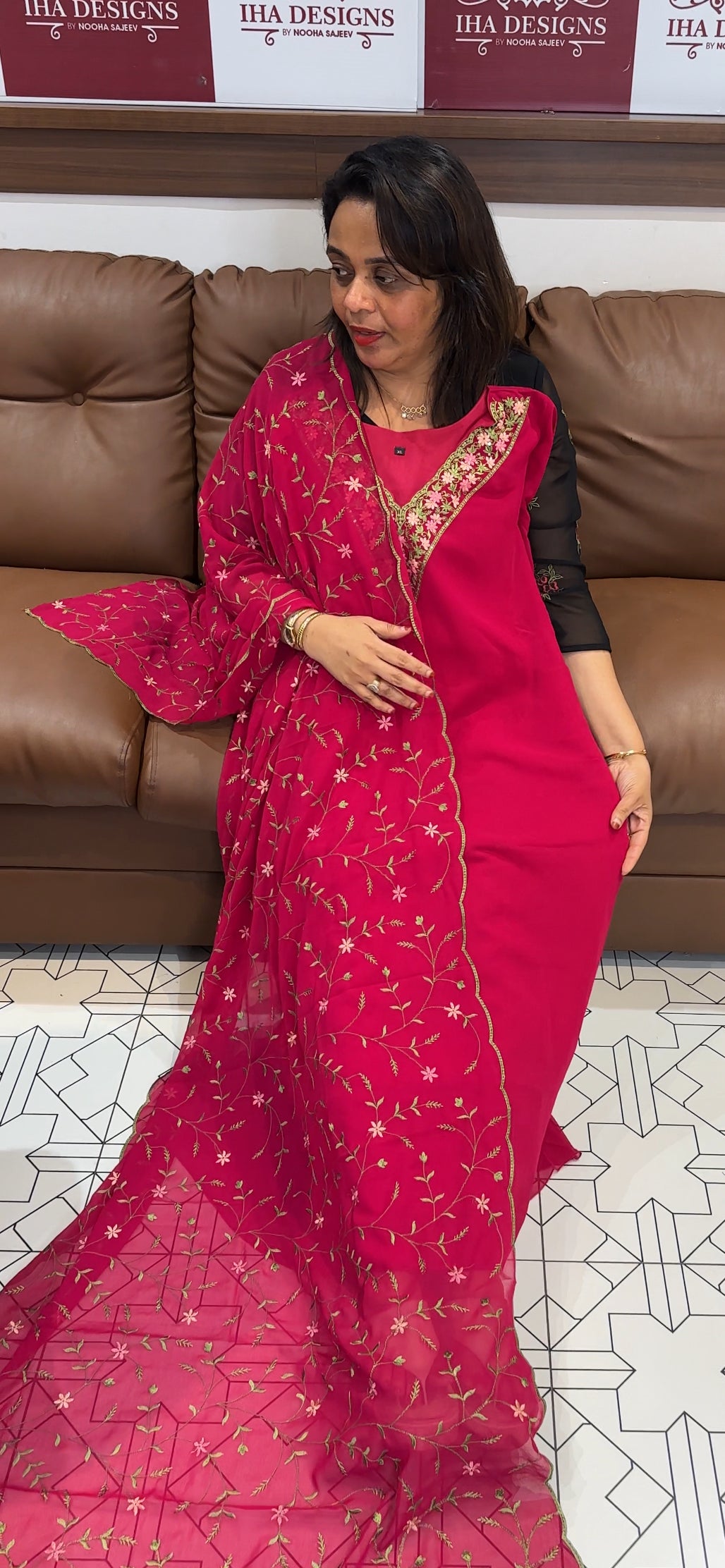 READY TO WEAR TOP,BOTTOM AND DUPATTA - IHA 24887