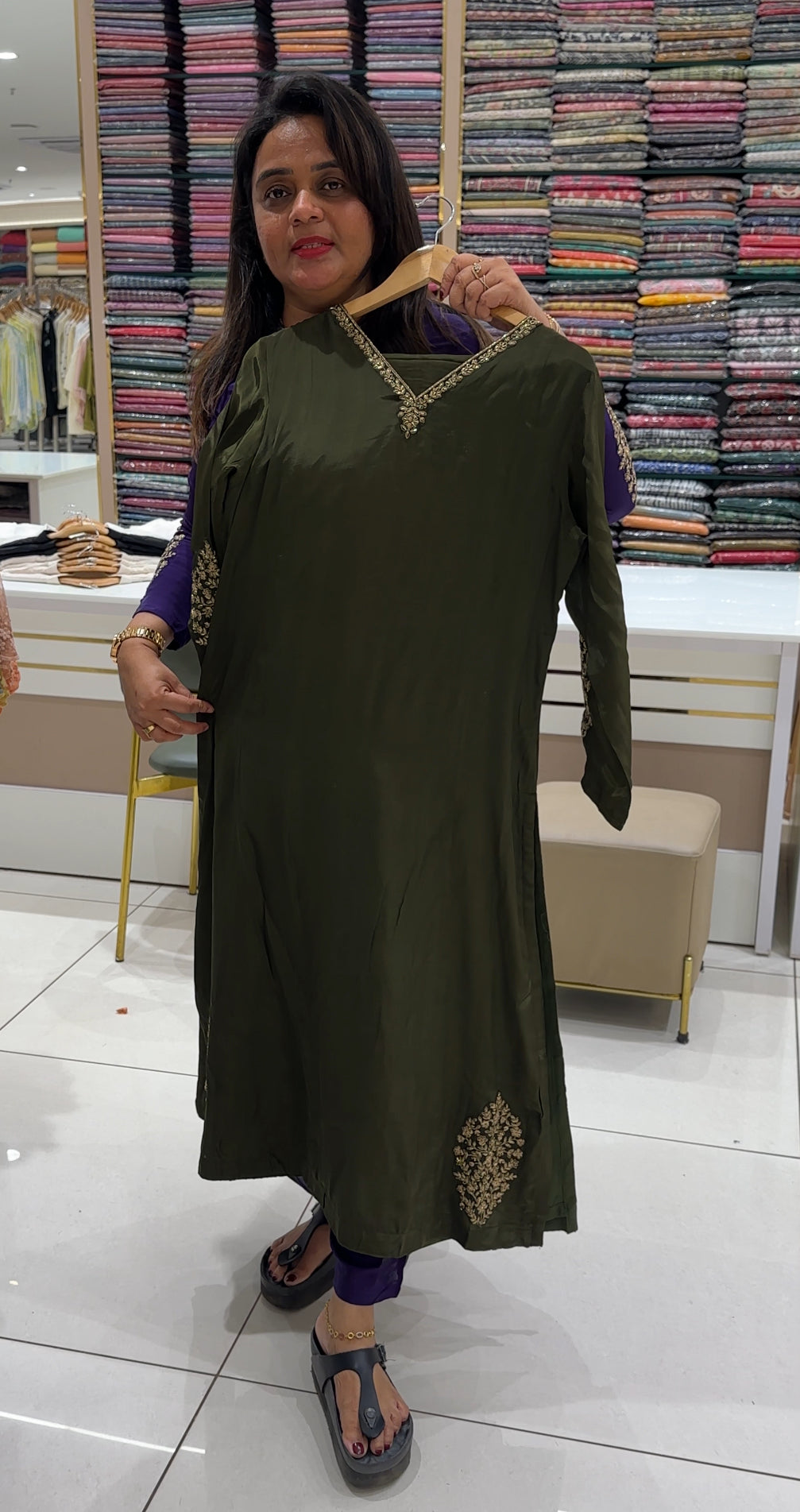 READY TO WEAR TOP, BOTTOM AND DUPATTA - IHA 26031