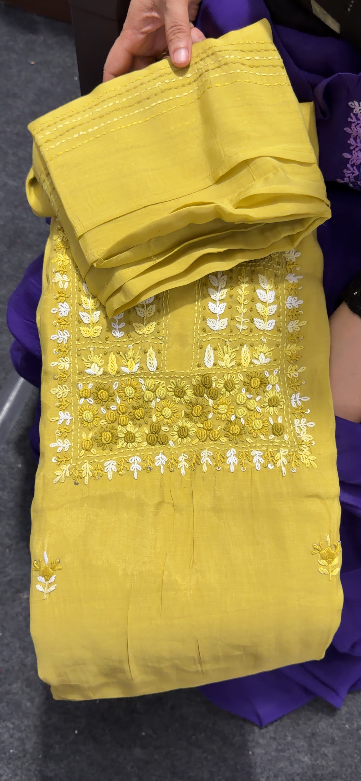 MALAI CHANDERI UNSTITCHED SALWAR SUITS - IHA 36050