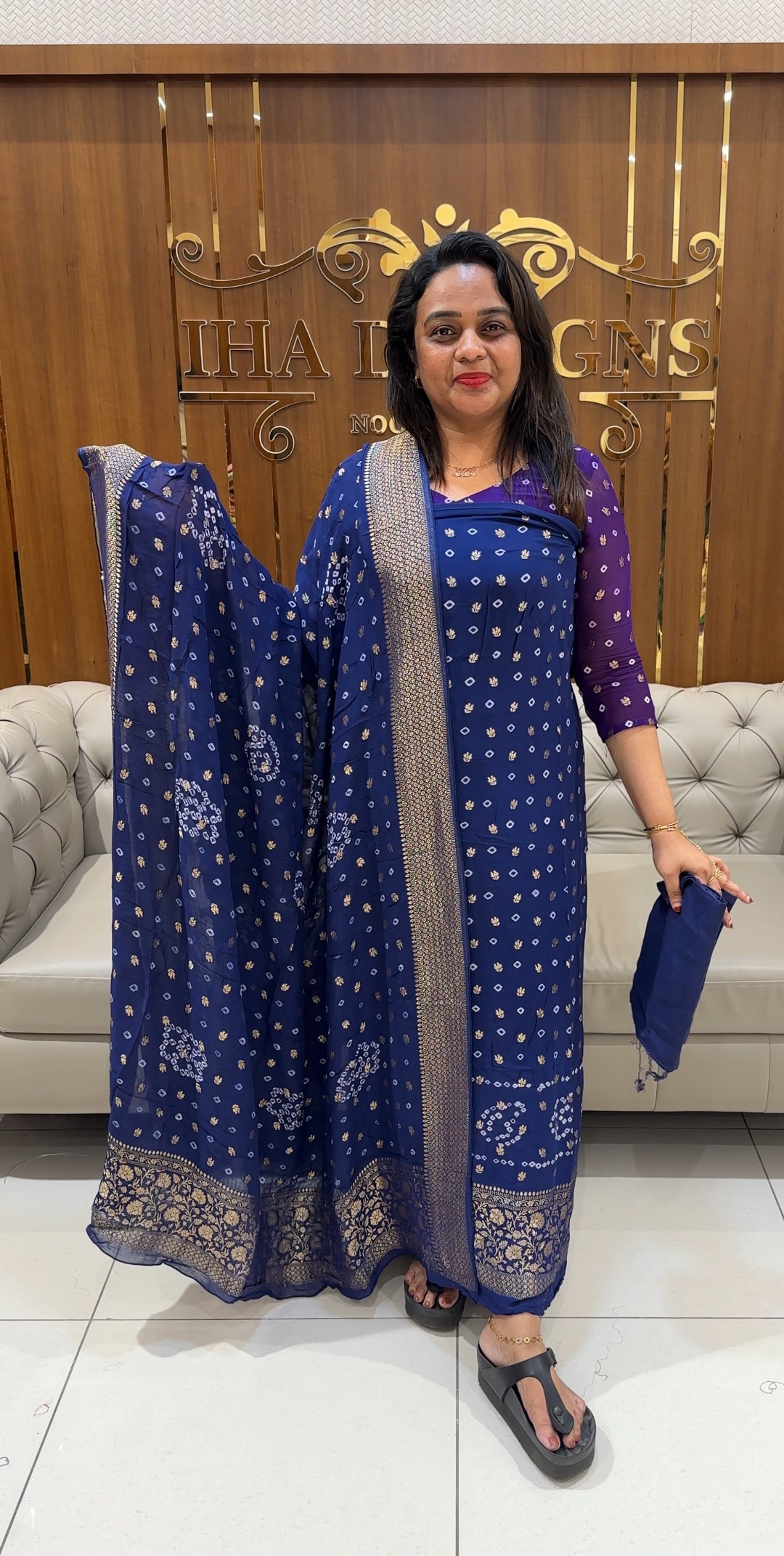 BANDHEJ BANARASI UNSTITCHED SALWAR SUITS - IHA 24950