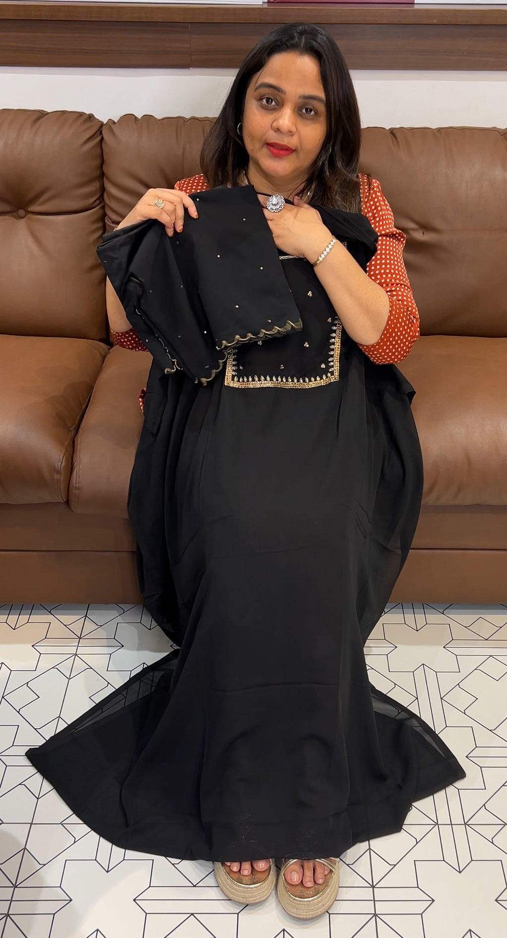 FAUX GEORGETTE UNSTITCHED SALWAR SUITS - IHA 22777