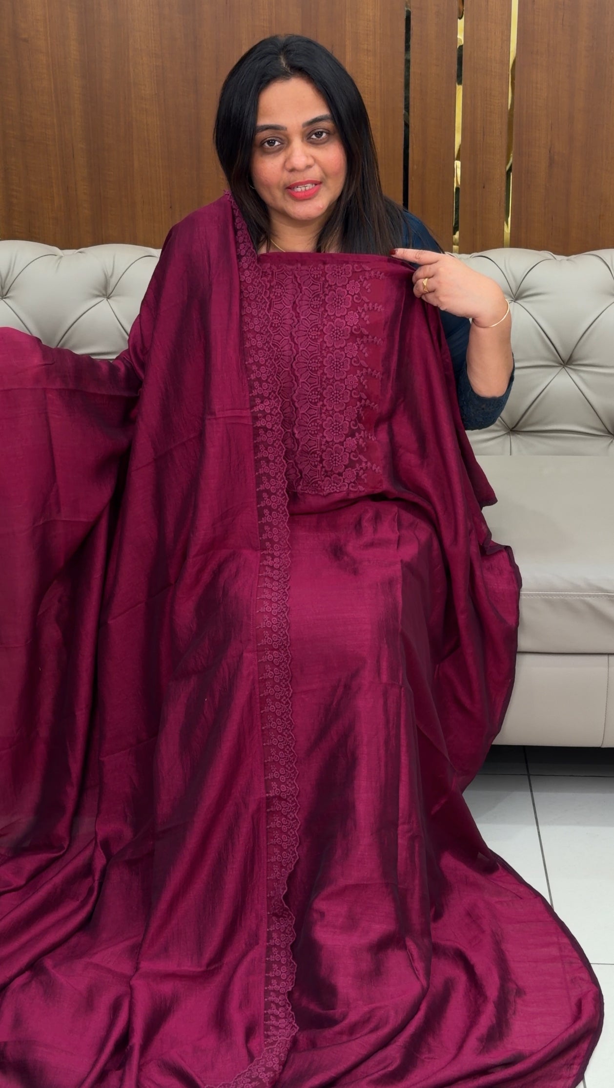 IHA'S IN-HOUSE SEMI RAW SILK UNSTITCHED SALWAR SUITS - IHA 29663