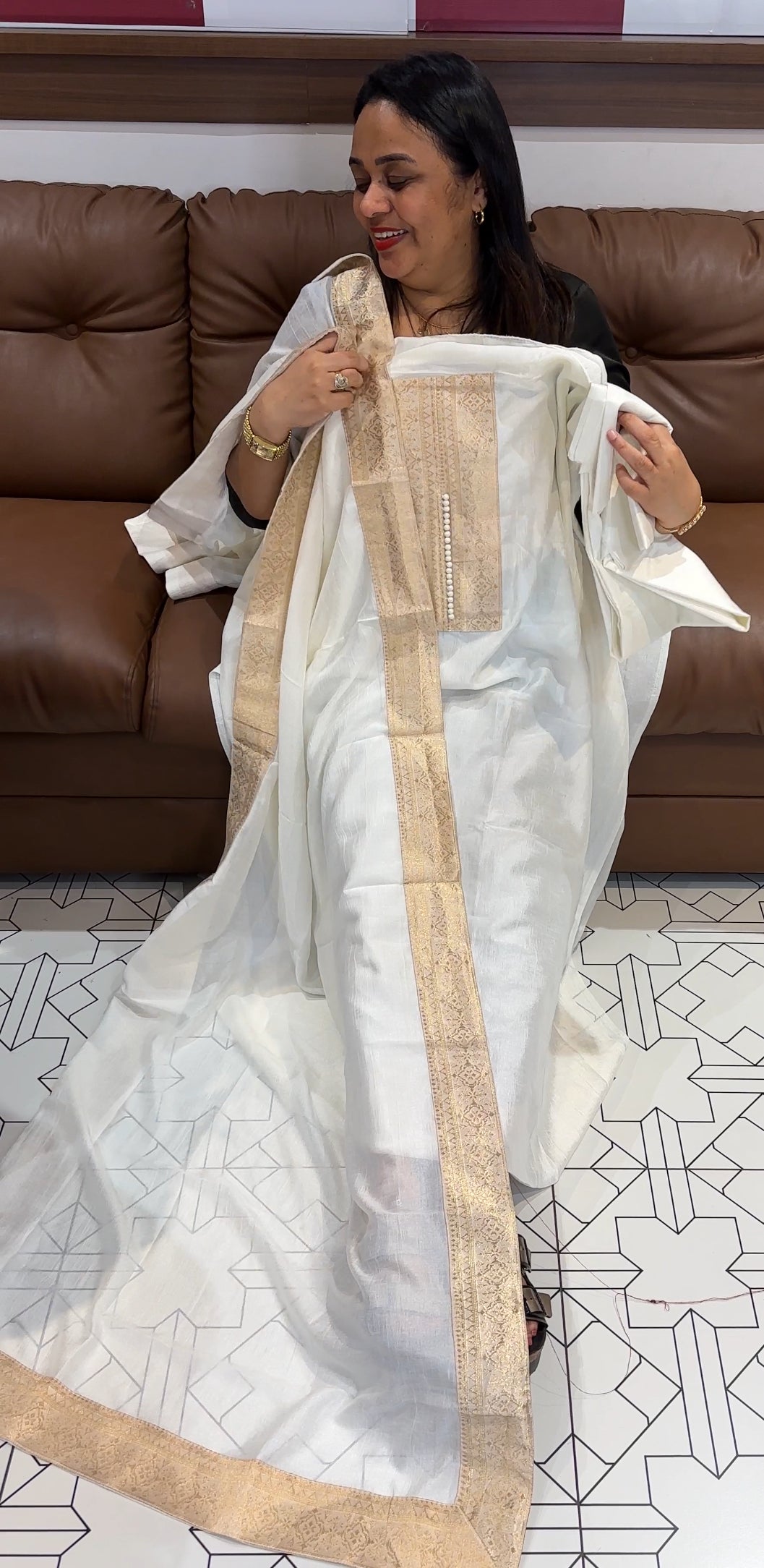SEMI RAW SILK UNSTITCHED SALWAR SUITS - IHA 22051