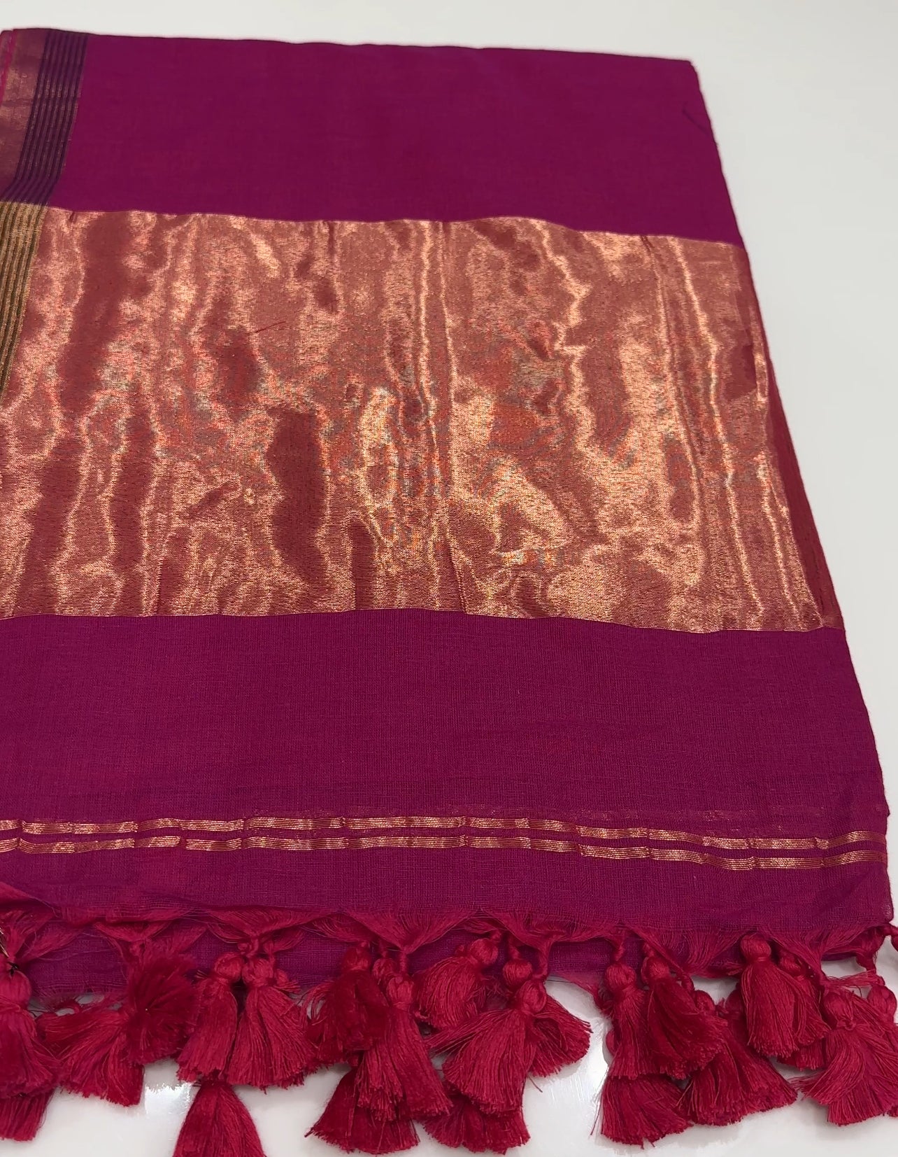 KHADDI COTTON SAREE - IHA 22153