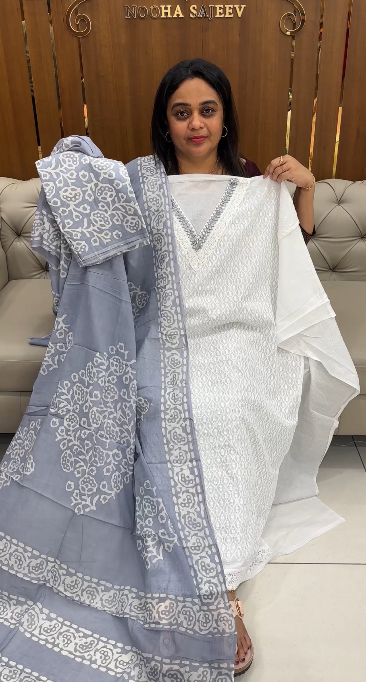 COTTON UNSTITCHED SALWAR SUITS - IHA 27000