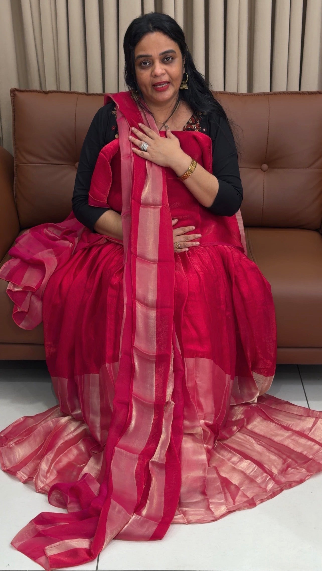 IHA'S IN-HOUSE SEMI STITCHED DHAVANI SETS - IHA 34560