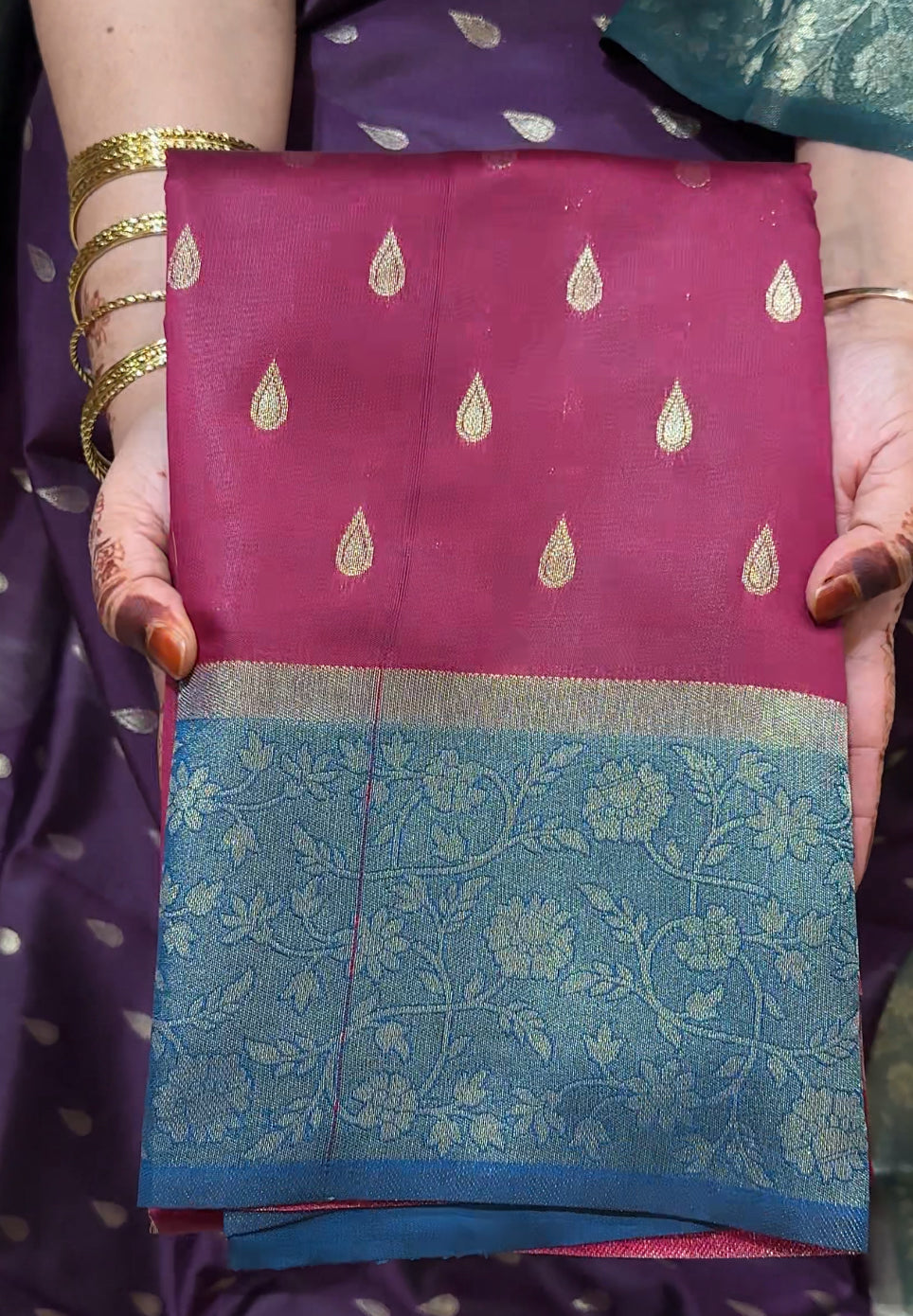 BUDGET BUY SEMI SILK SAREES - IHA 21908