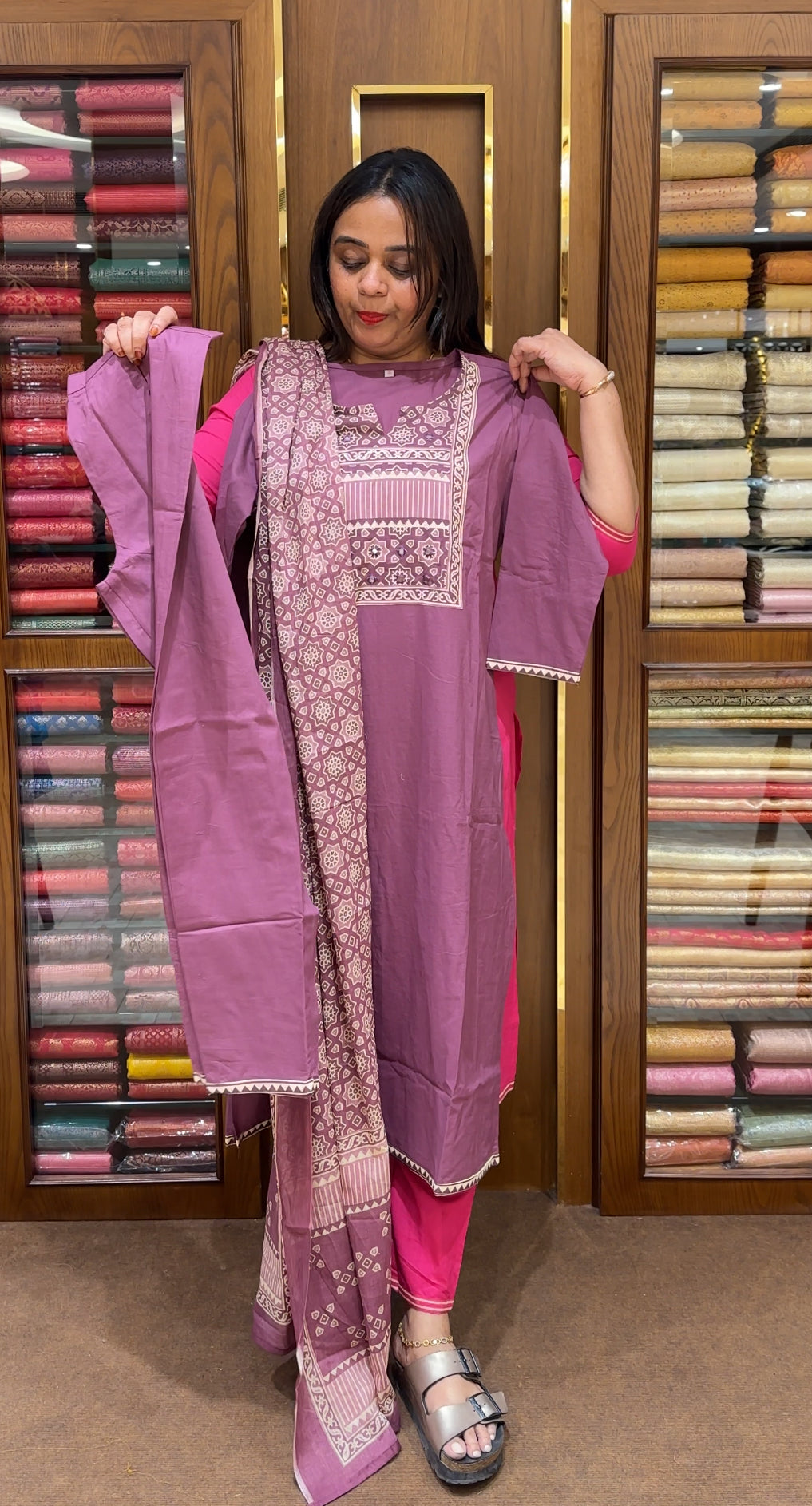 READY TO WEAR TOP, BOTTOM AND DUPATTA - IHA 22316